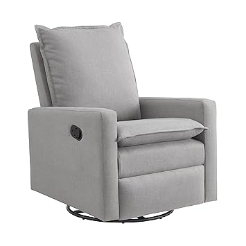Uptown Upholstered Swivel Glider and Recliner Nursery Chair