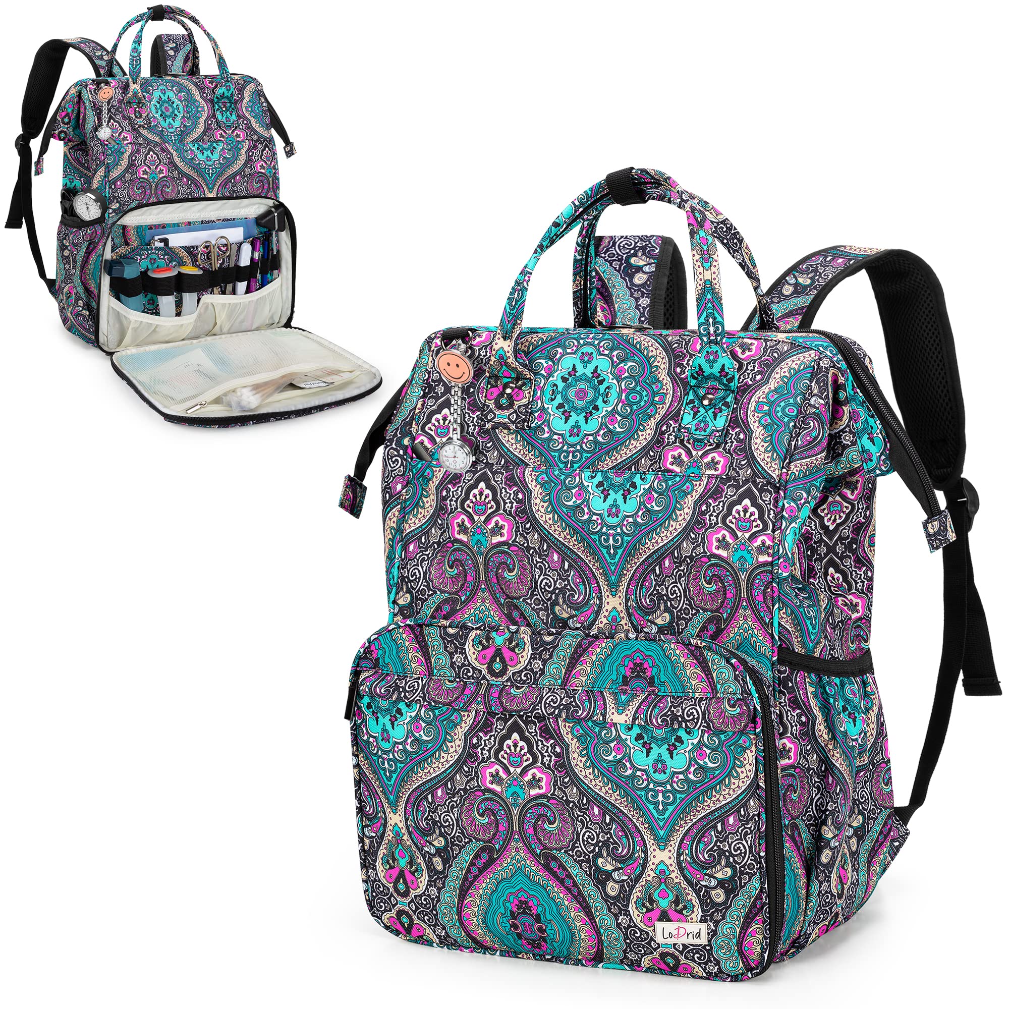 Nurse Bag, Heavy Duty Nurse Work Backpack for Men & Women