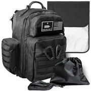 Molle-Style Military Diaper Backpack Made of Rugged 900D