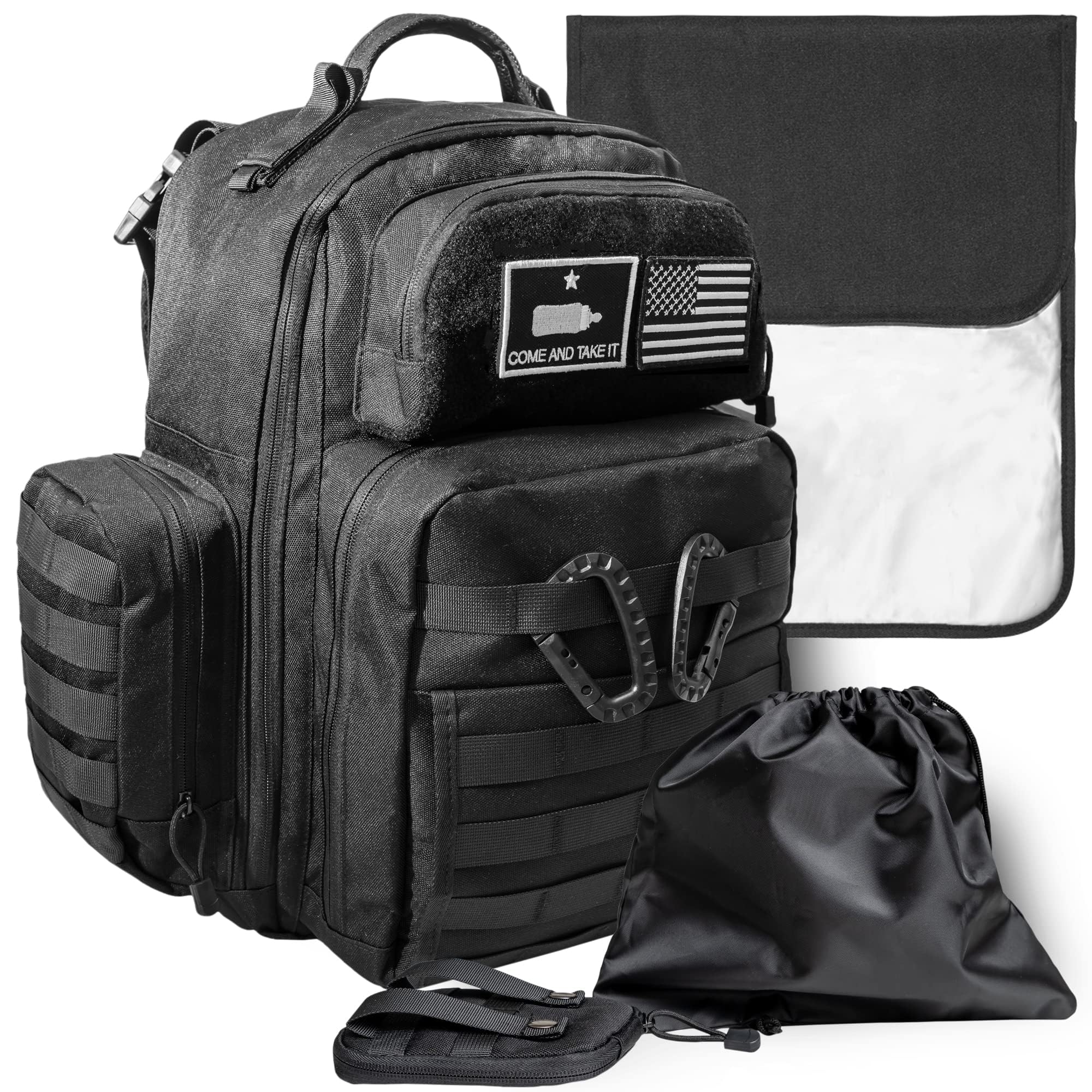 Molle-Style Military Diaper Backpack Made of Rugged 900D