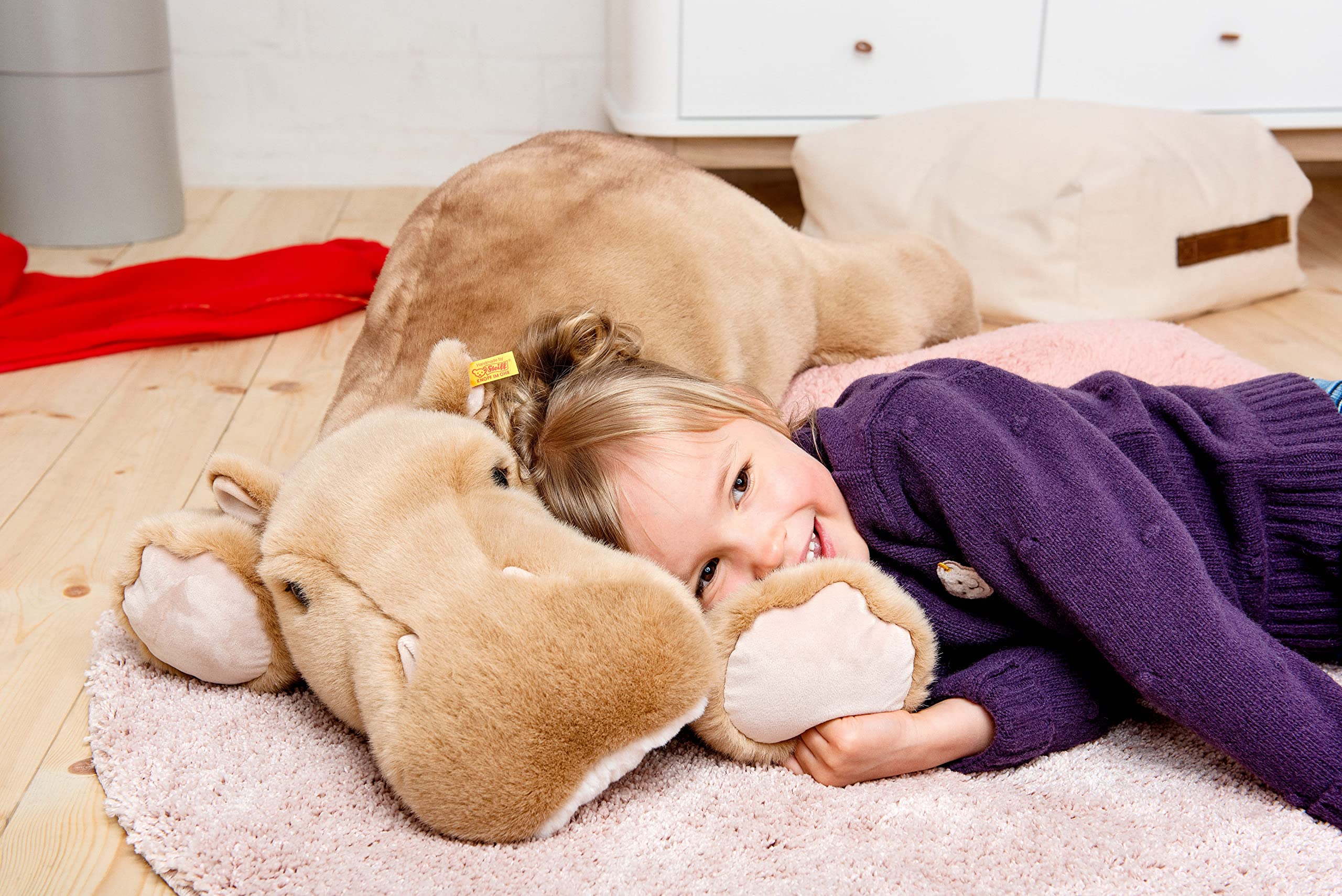 XL Mocky Hippo, 32 inch Giant Stuffed Animal, Oversized Hippopotamus Pillow