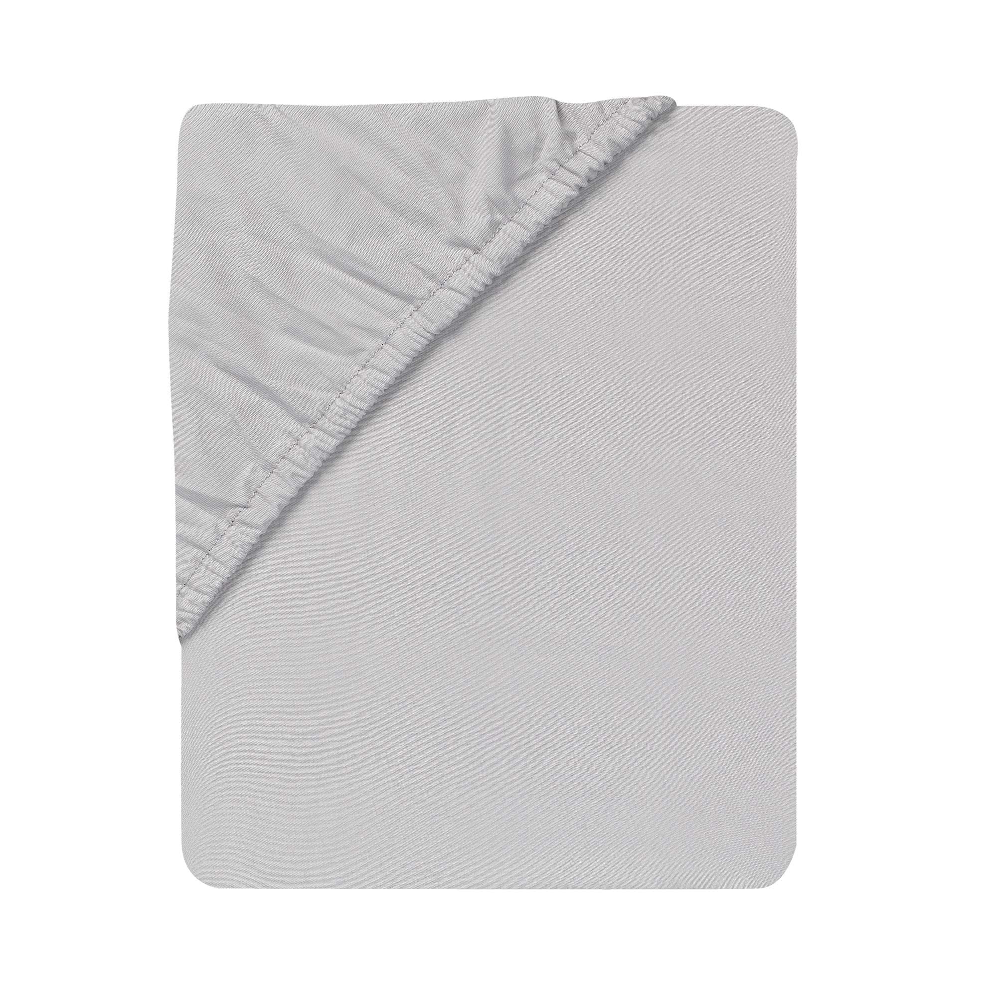 Elephant Mini Crib Bedding Set - Gray White Safari Theme