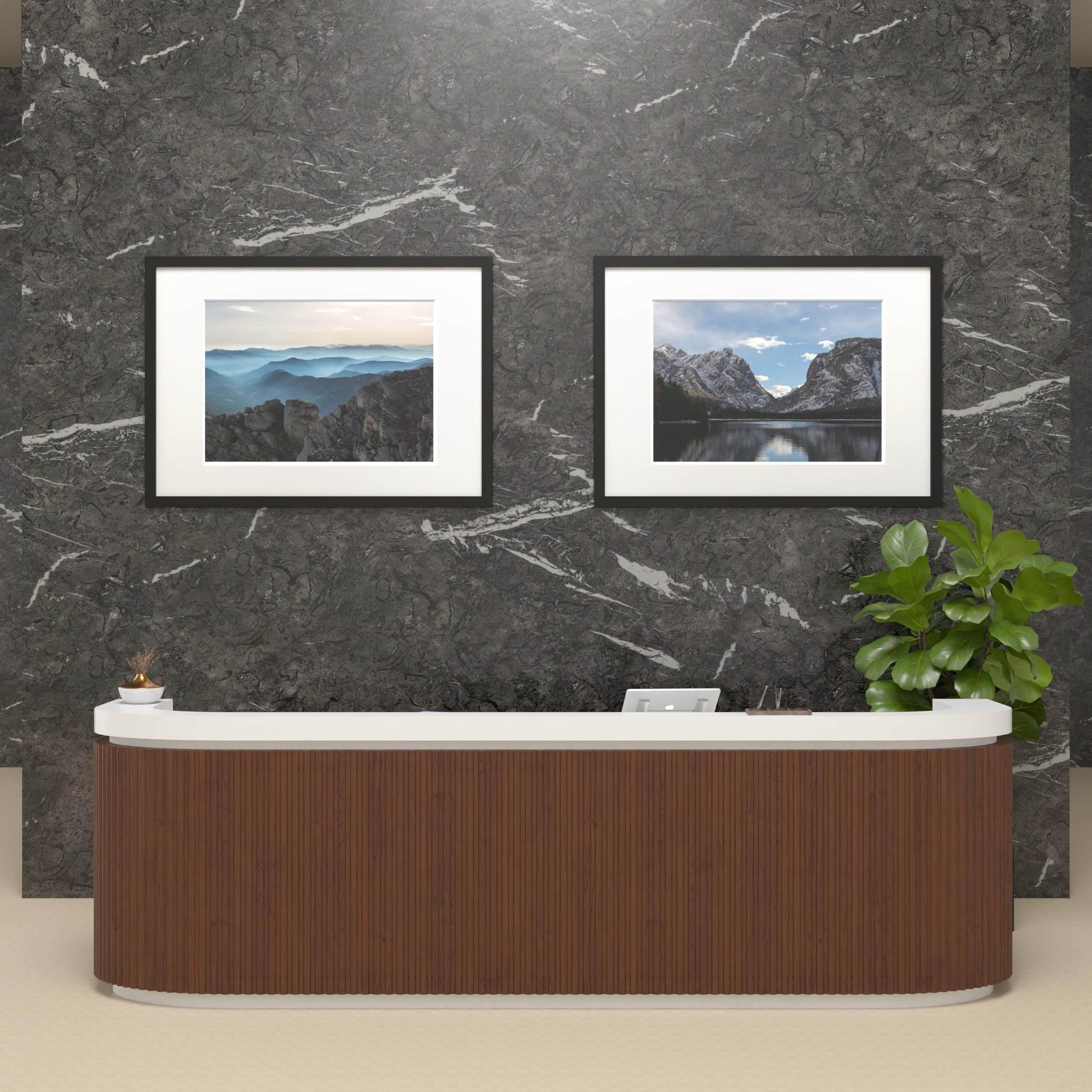 A0 33.1x46.8 Black Solid Wood Poster Frame, with 22.9x32.6 White Mat