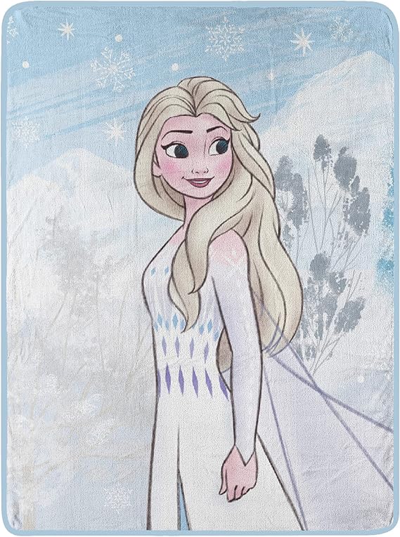 Frozen Micro Raschel Throw Blanket, 46" x 60", New Family
