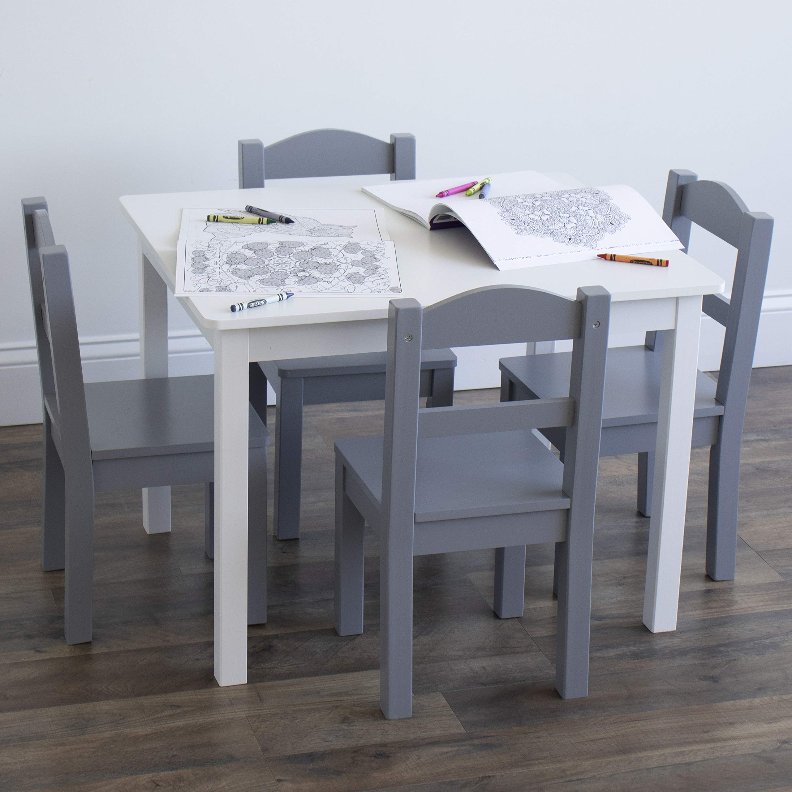 Kids Table and Chair Set With Storage (2 Chairs Included) - Ideal for Arts & Crafts