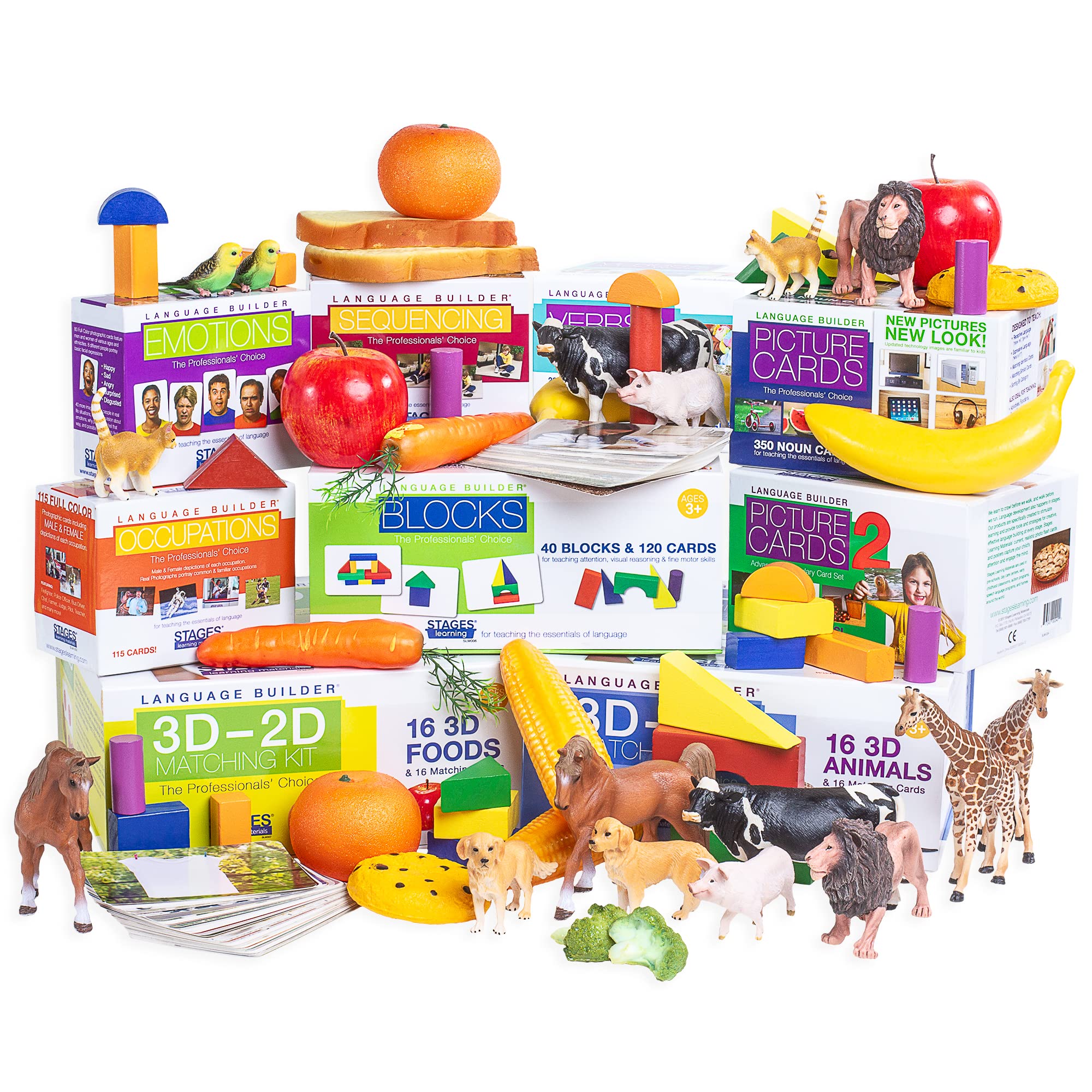 Stages Learning Language Builder 9-Box Set Educational Flash Cards