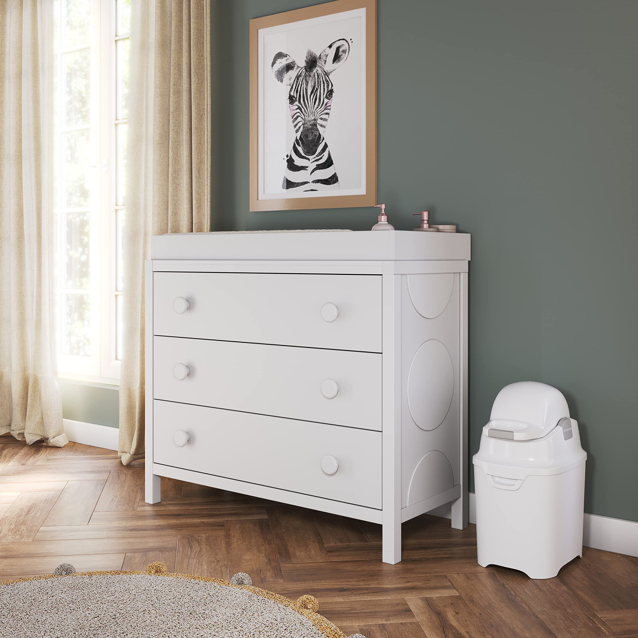 Diaper Pail with Airtight Lid - Durable & Odorless Diaper Disposal