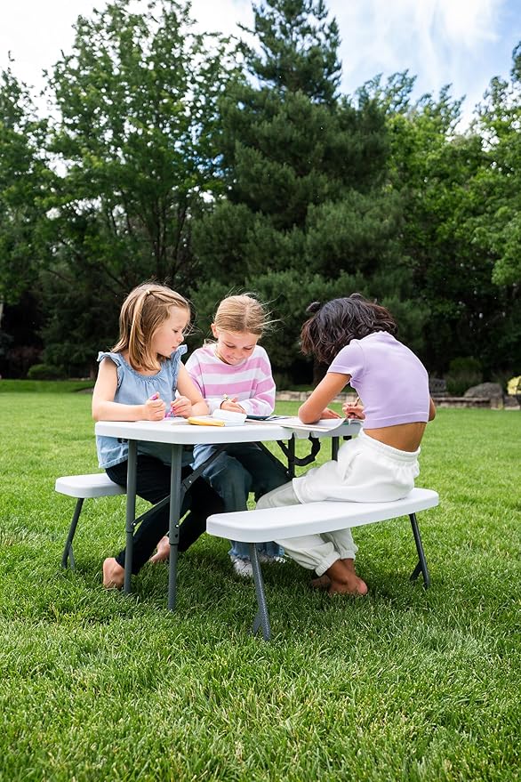 Compact Kids Picnic Table (G-940), White