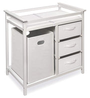 Basket Modern Baby Changing Table - Portable Diaper Station