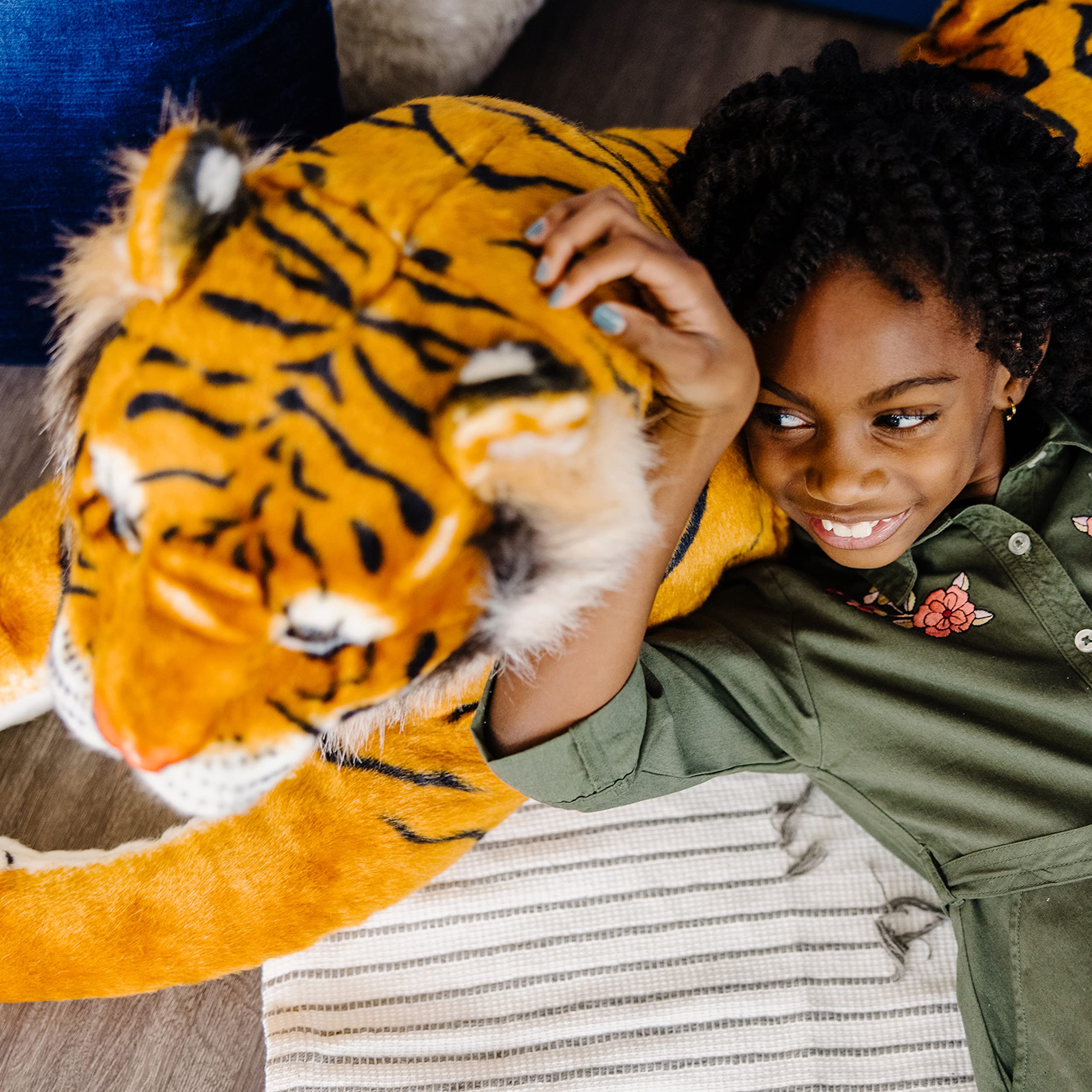 Giant Tiger - Lifelike Stuffed Animal (Over 5 feet Long)