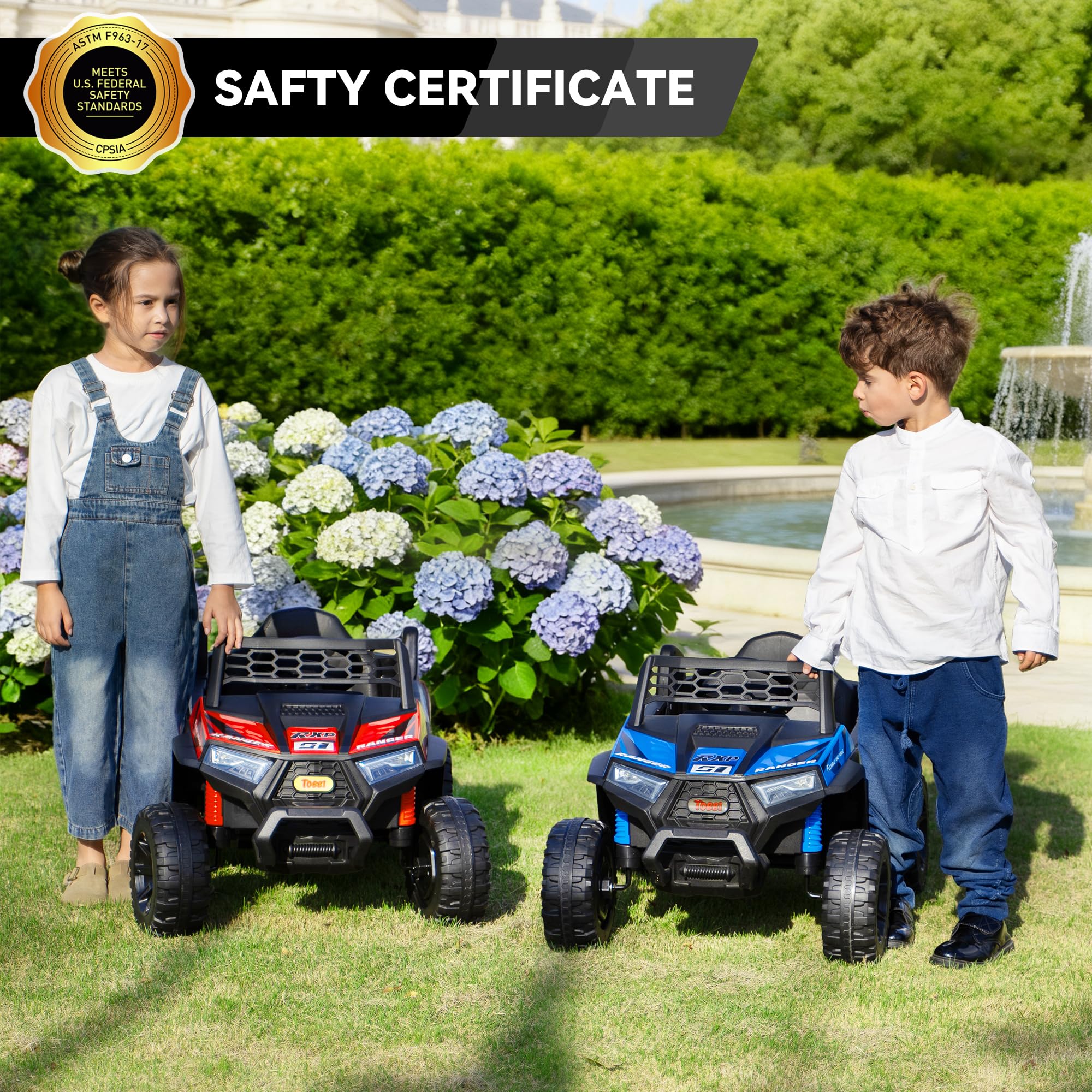 12V Kids Electric Ride-On Truck with Dual Motors
