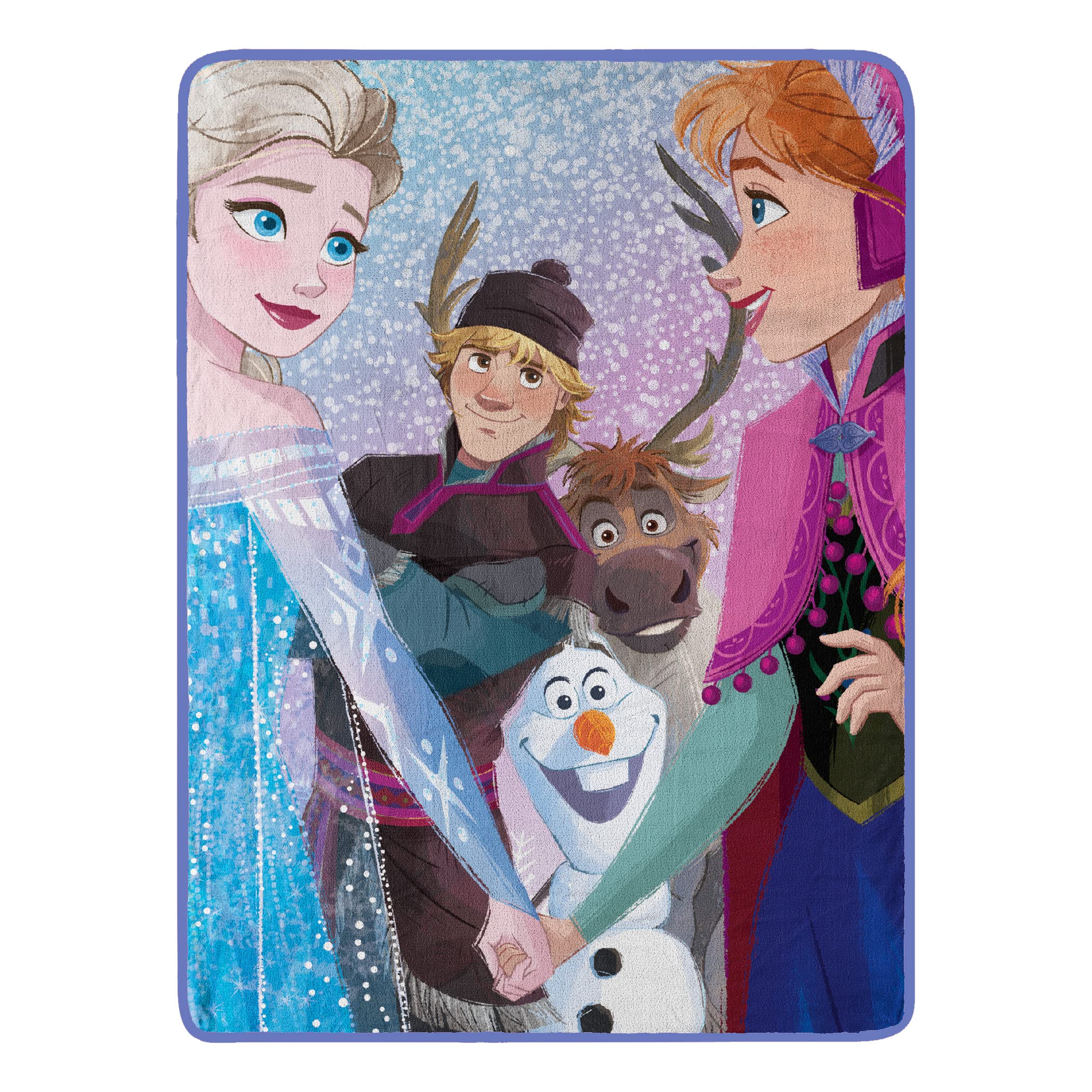 Frozen Micro Raschel Throw Blanket, 46" x 60", New Family