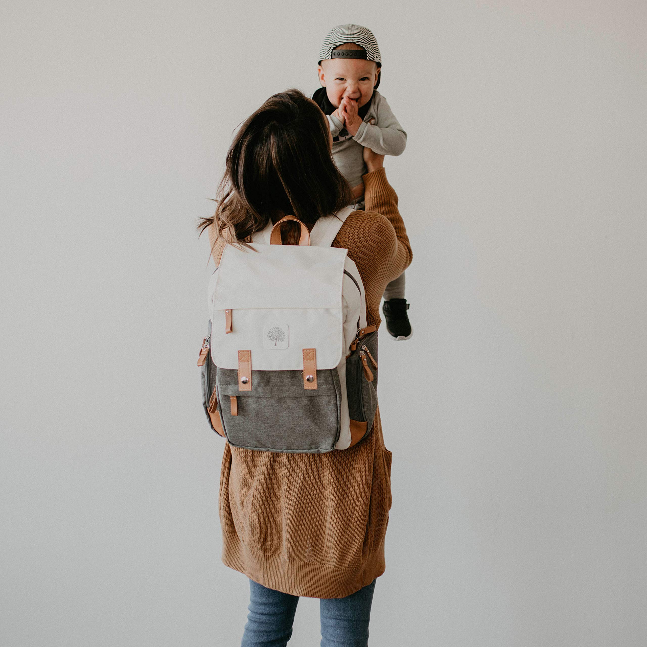 Baby Diaper Backpack - Large Diaper Bag with Insulated Pockets