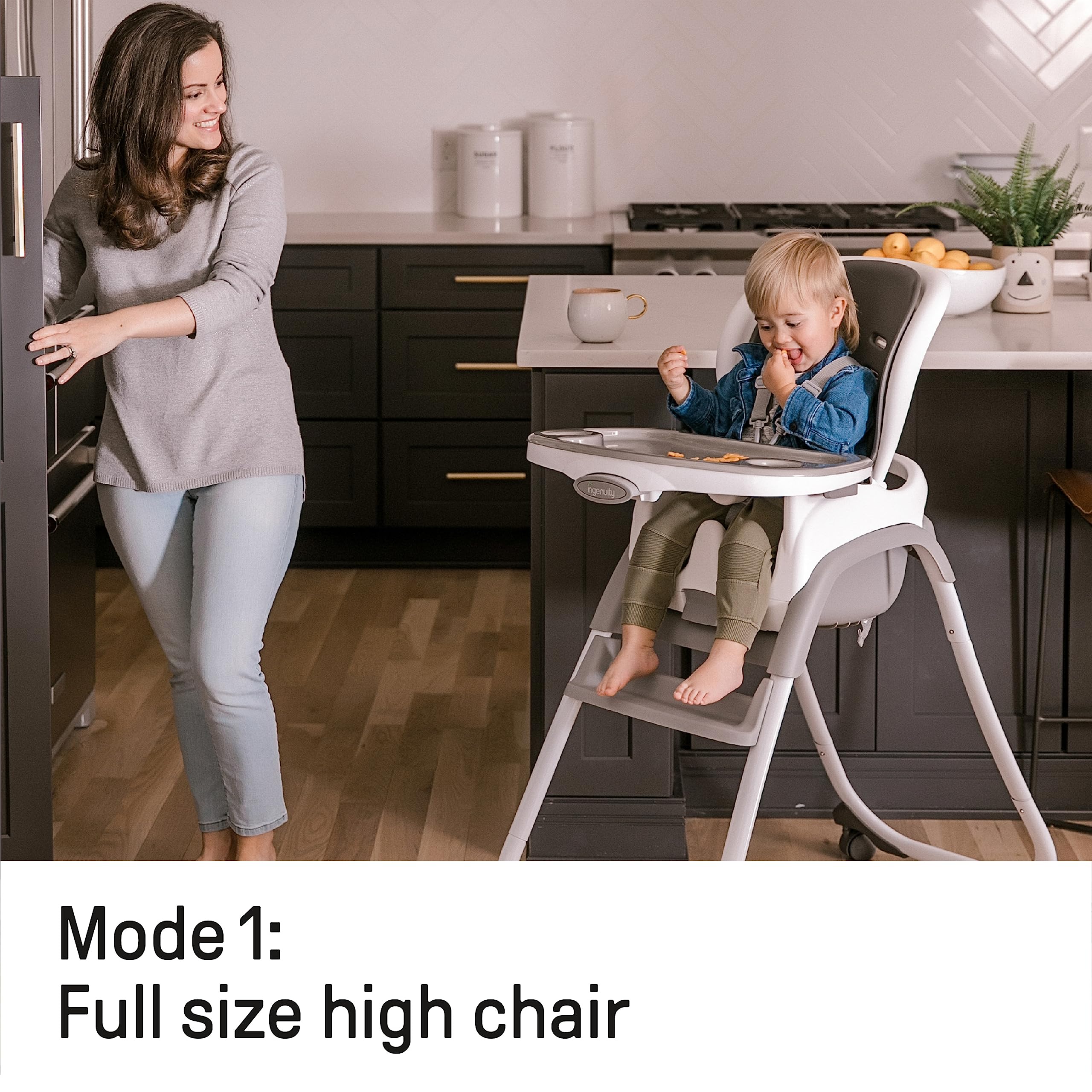 3-in-1 Convertible High Chair with Booster Seat