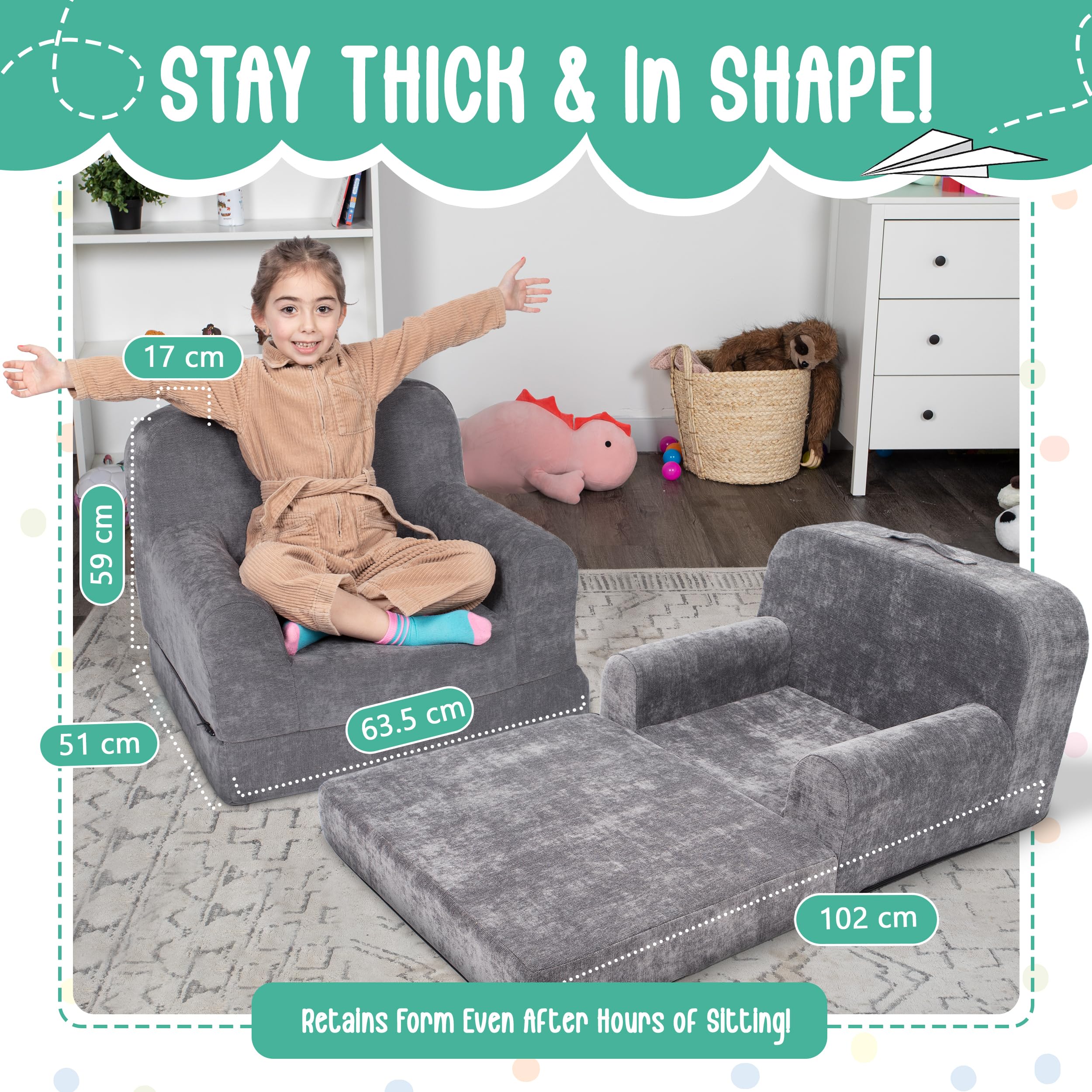 Convertible Toddler Chair and Lounger