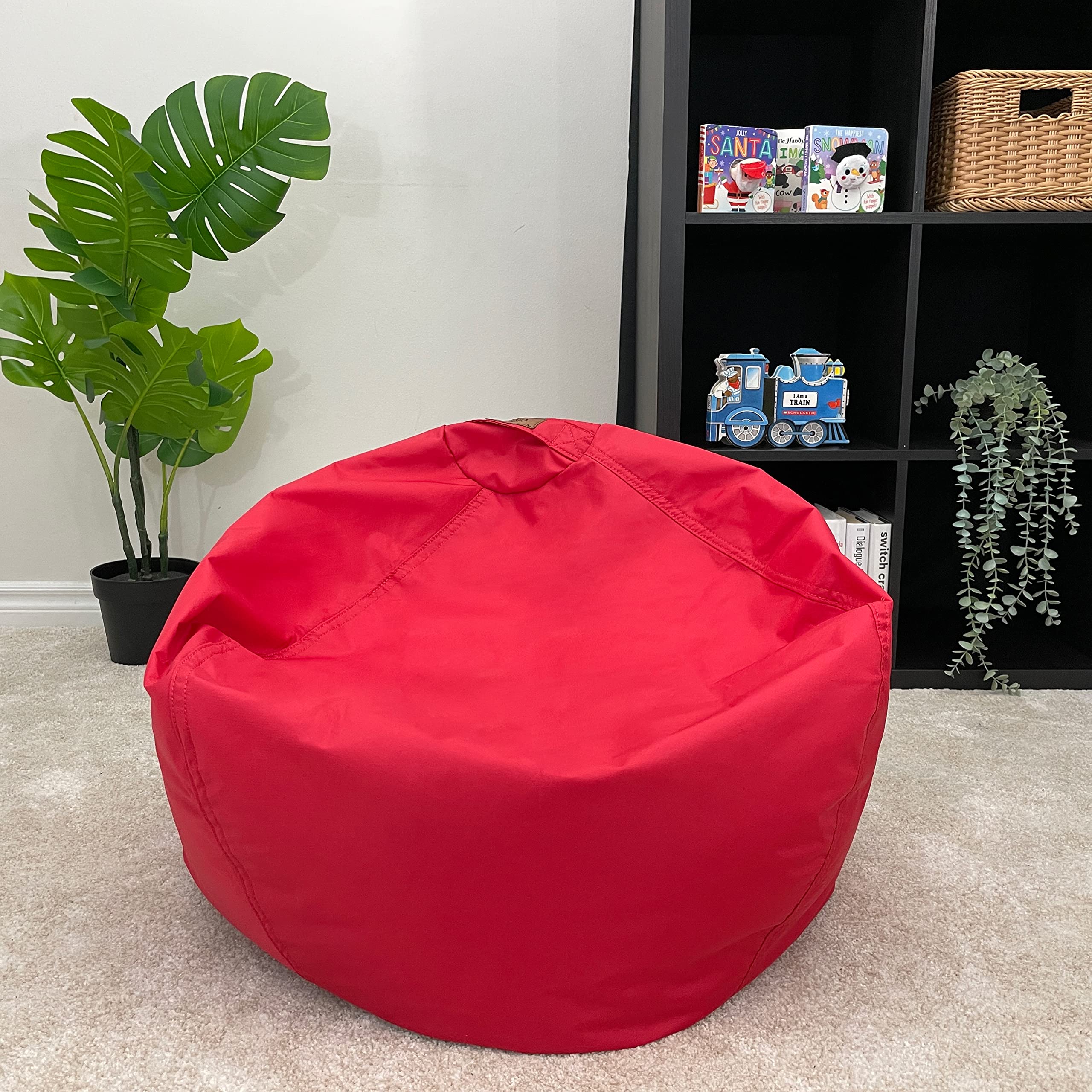 Kids Bean Bag Chair (Filled) - Tough, Stain Resistant, Waterproof