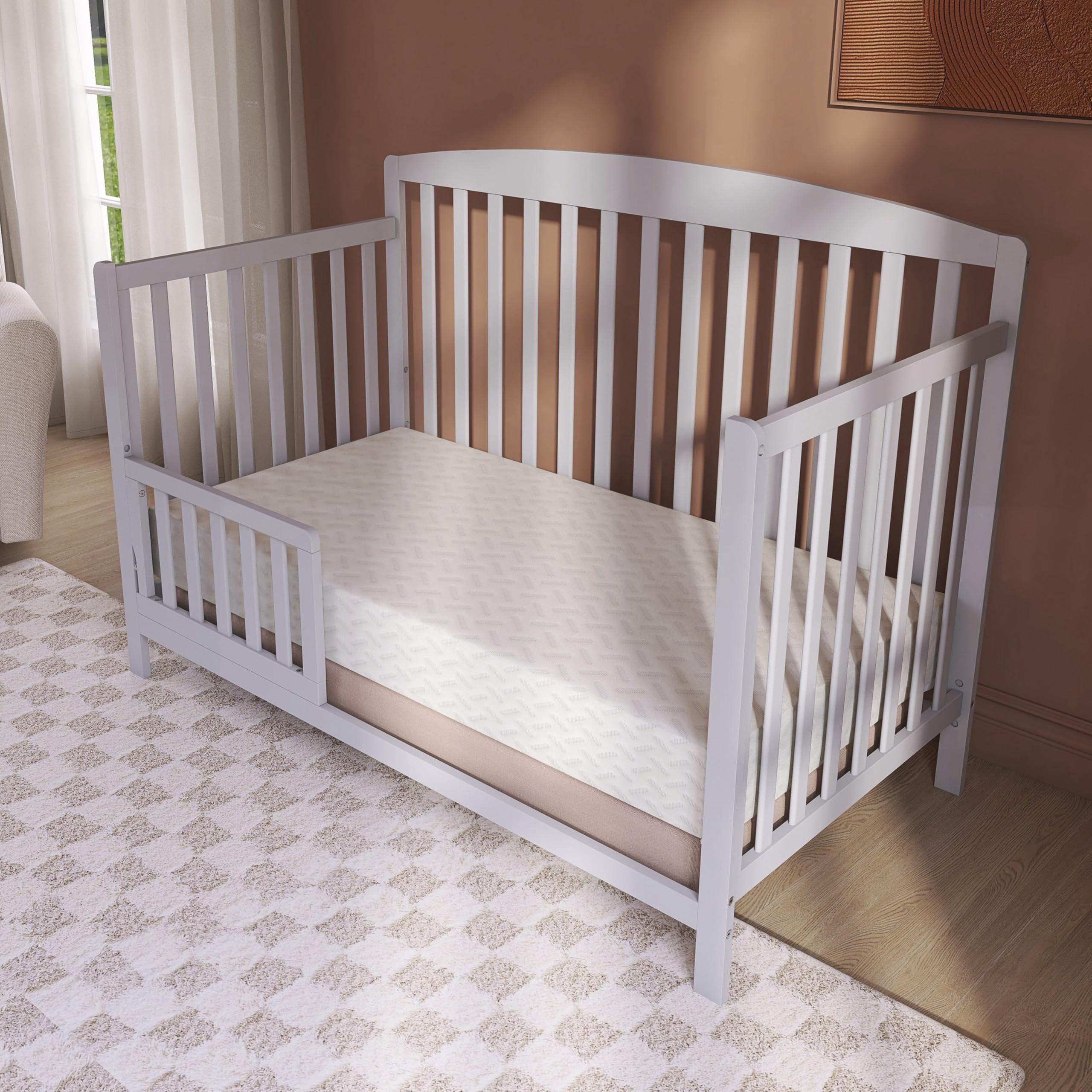Dual-Sided Crib and Toddler Mattress