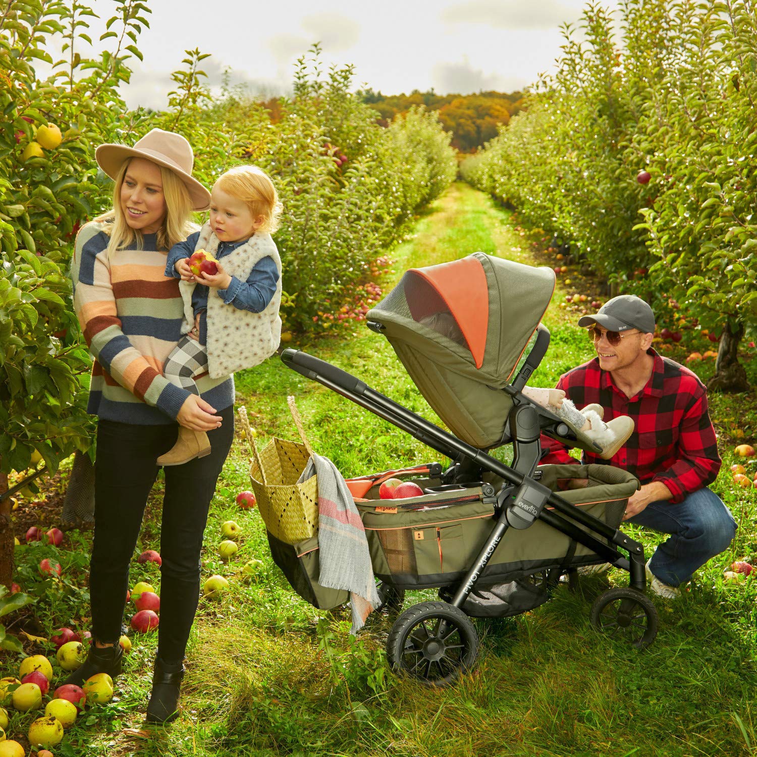 Pivot Xplore Stroller Wagon Second Seat, Gypsy Olive Green