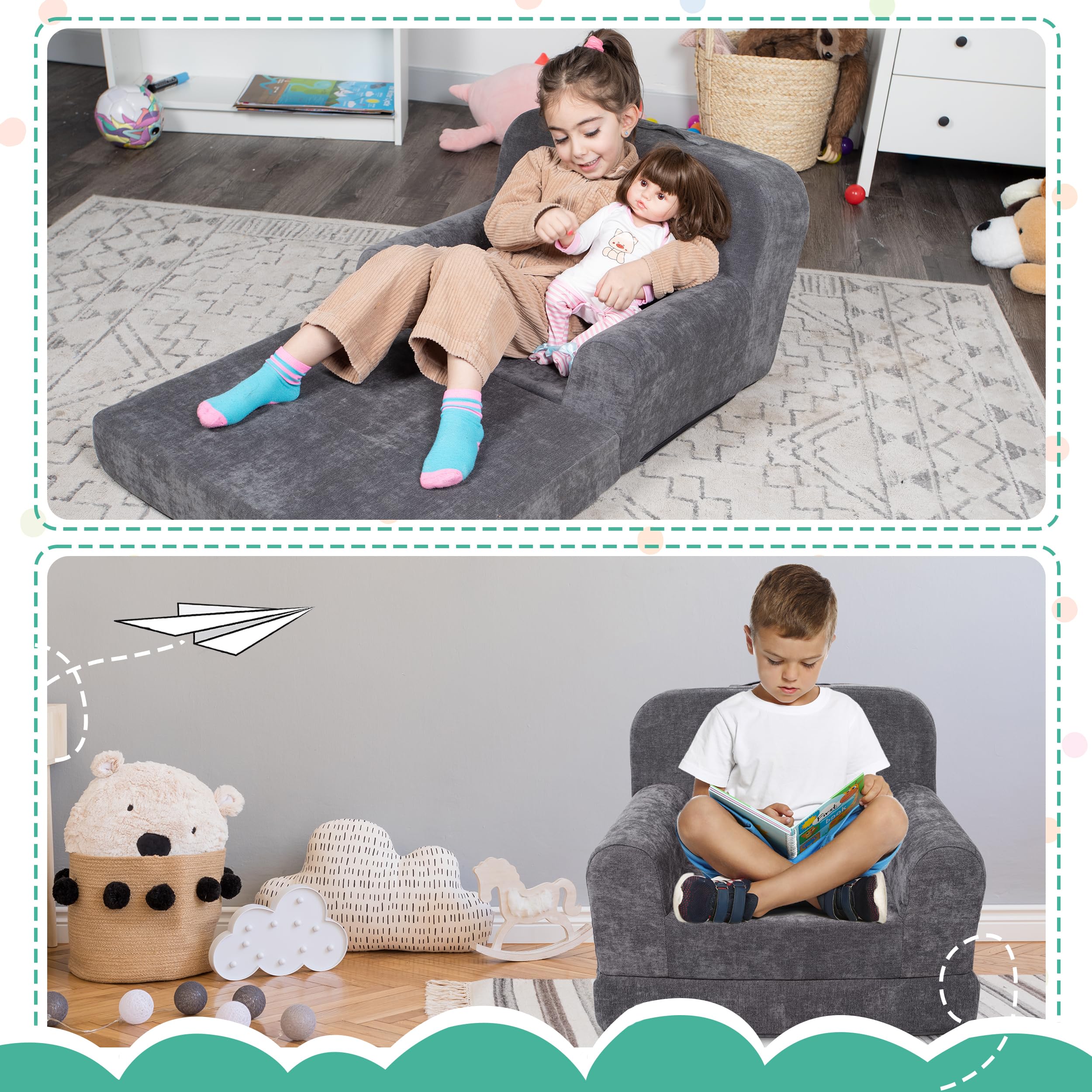 Convertible Toddler Chair and Lounger