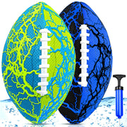 Pool Beach Water Football - 2 Pack Waterproof Football Strong Grip Fun Pool Toys Games