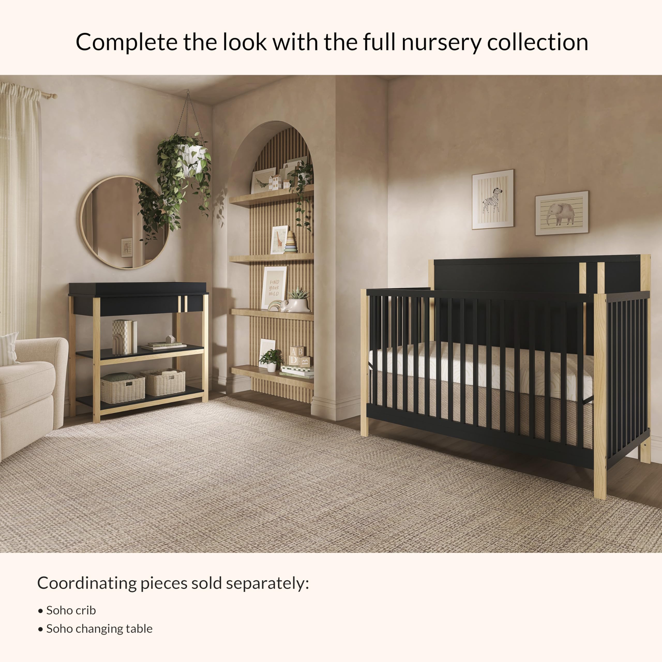 Baby Changing Table with Storage Shelves