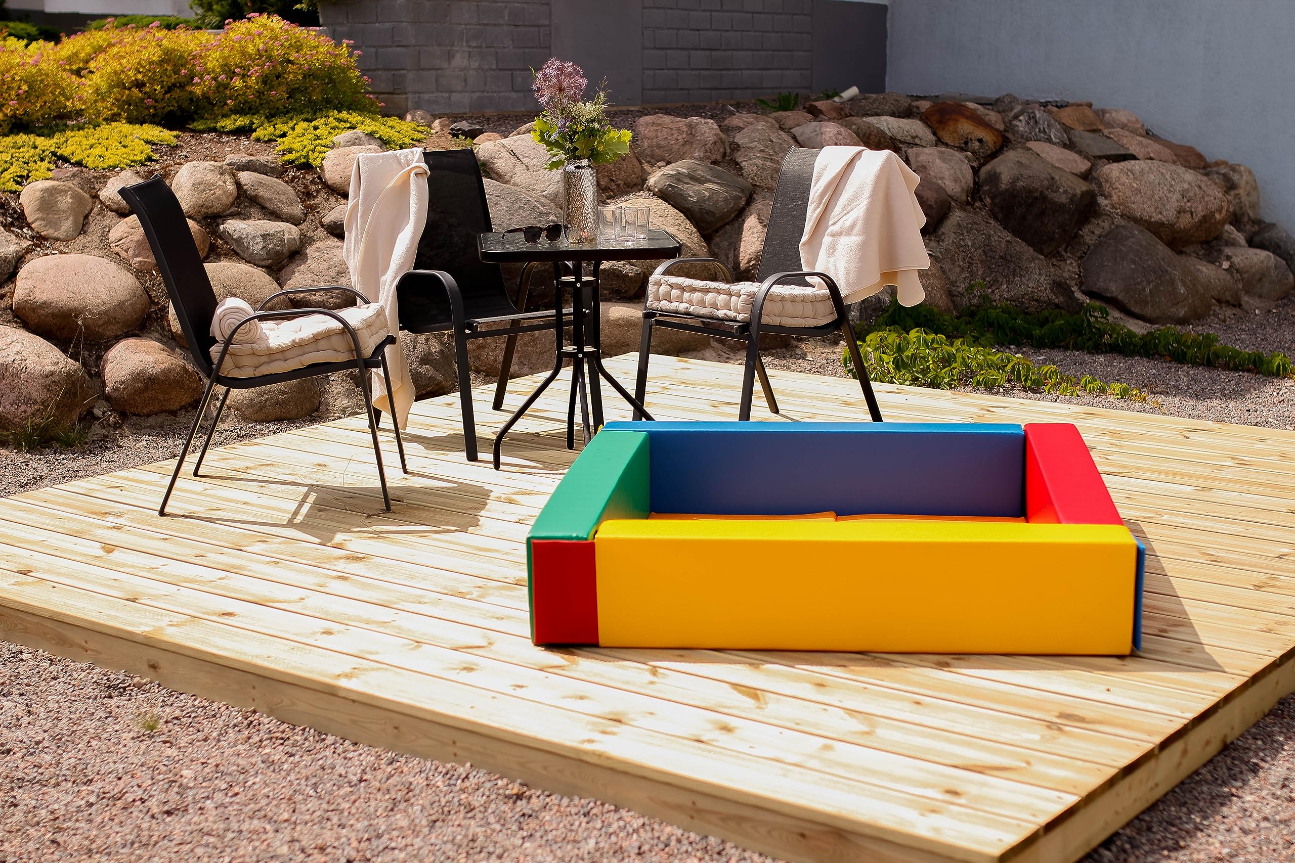 Foam Ball Pit Square Shape Large 120cm with Matt Insert