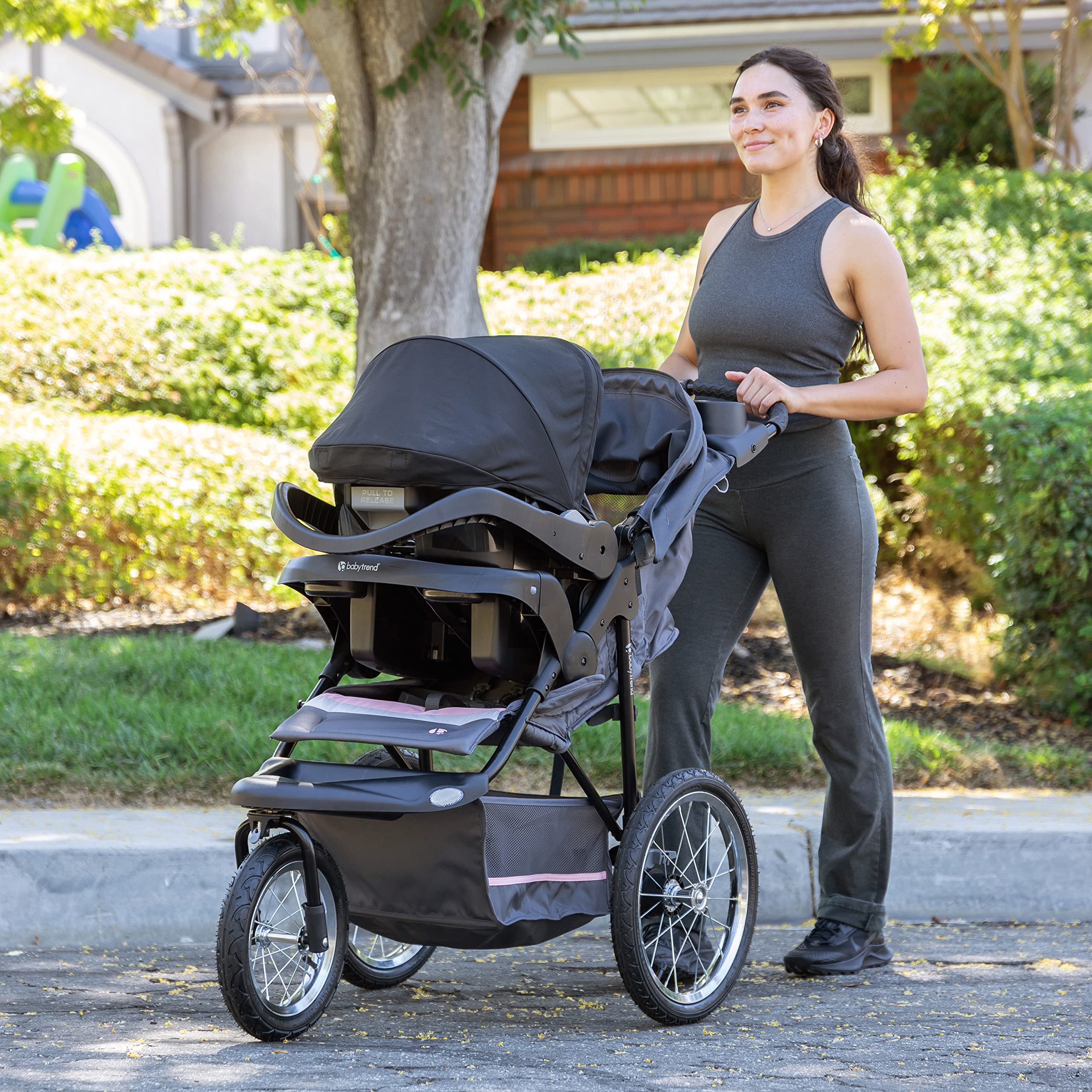 Expedition® Jogger Travel System with EZ-Lift™ Infant Car Seat, Dash Pink