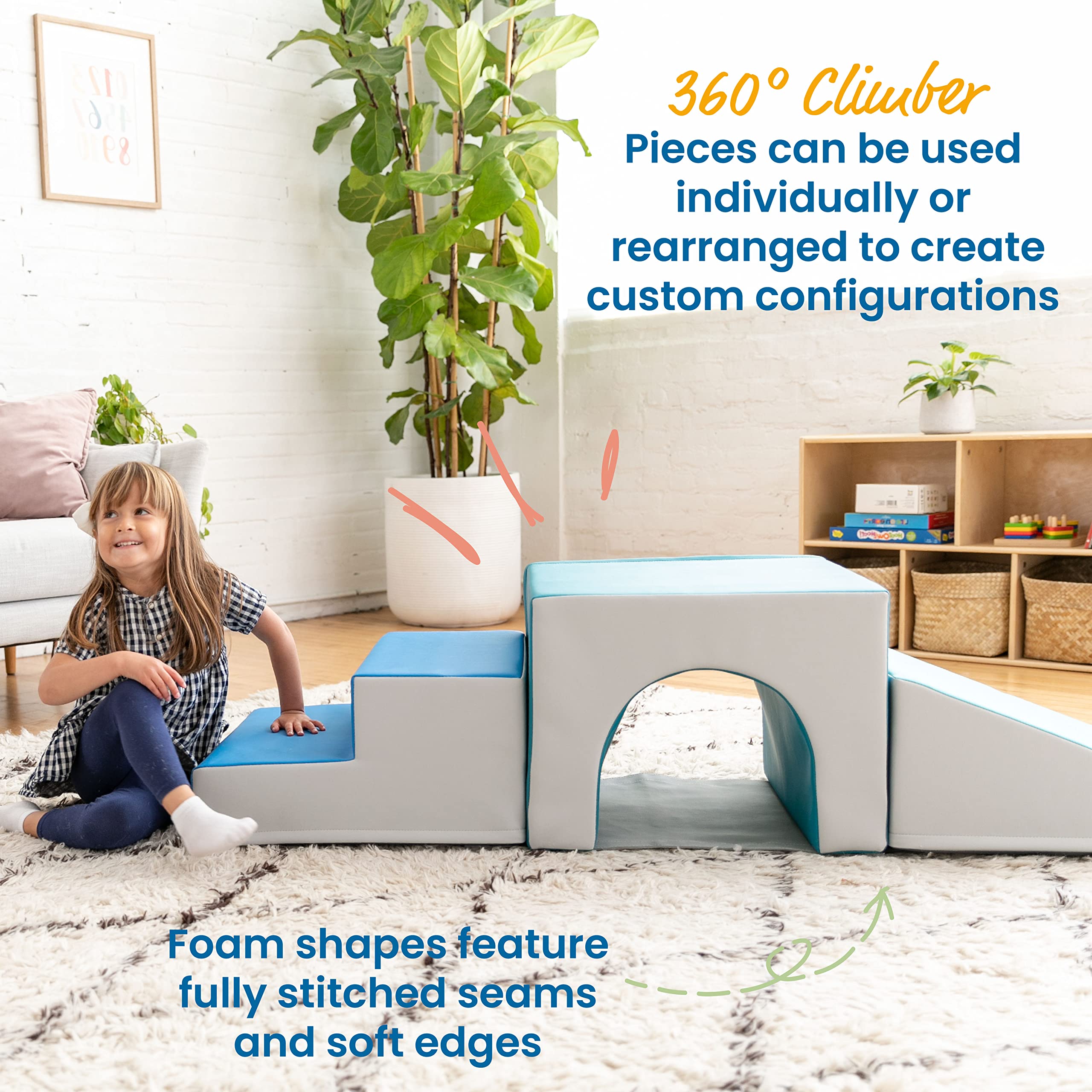 Foam Tunnel Climber for Toddlers
