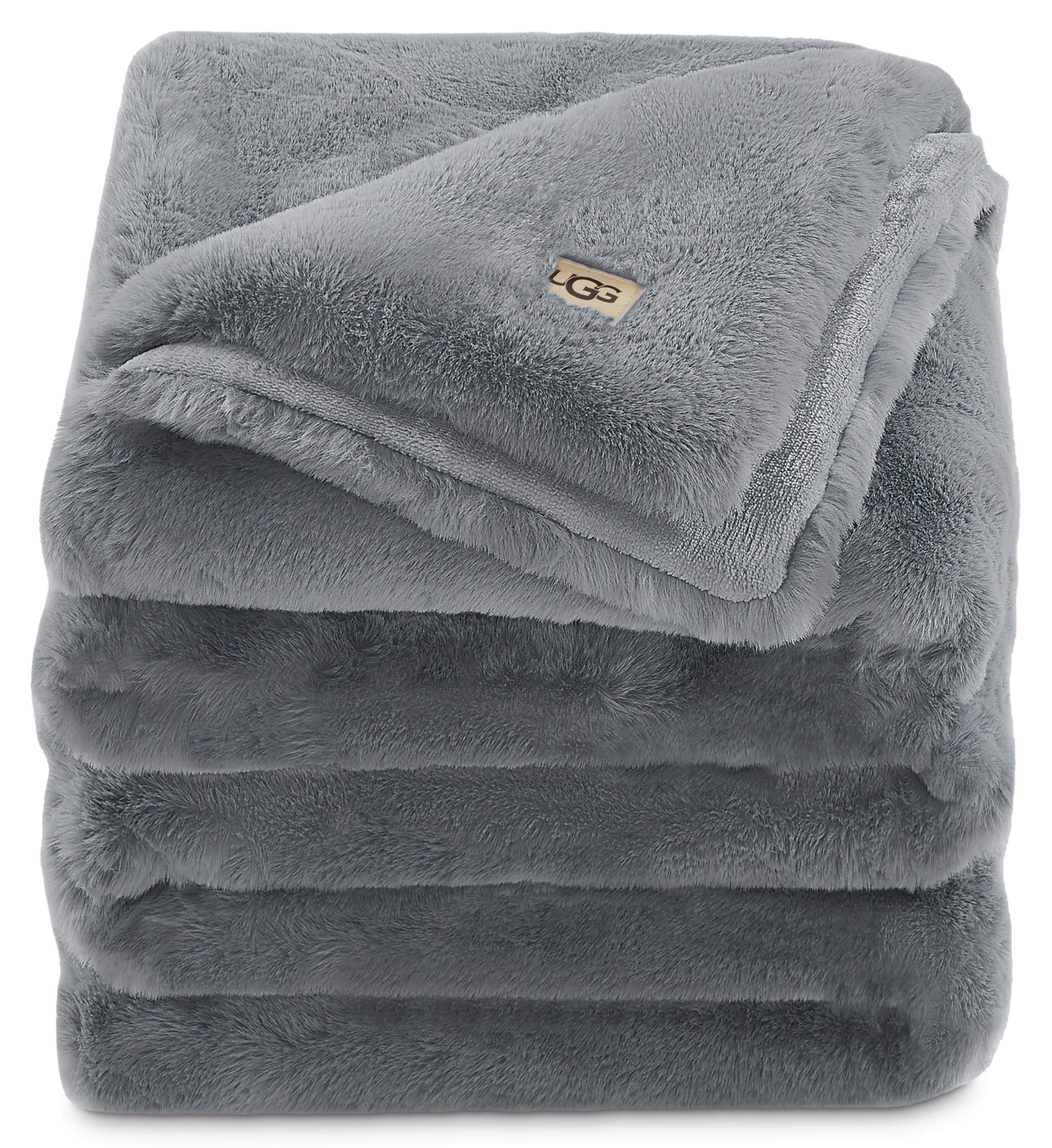 Euphoria Plush Faux Fur Throw Blanket Medium Weight Reversible Luxury Soft