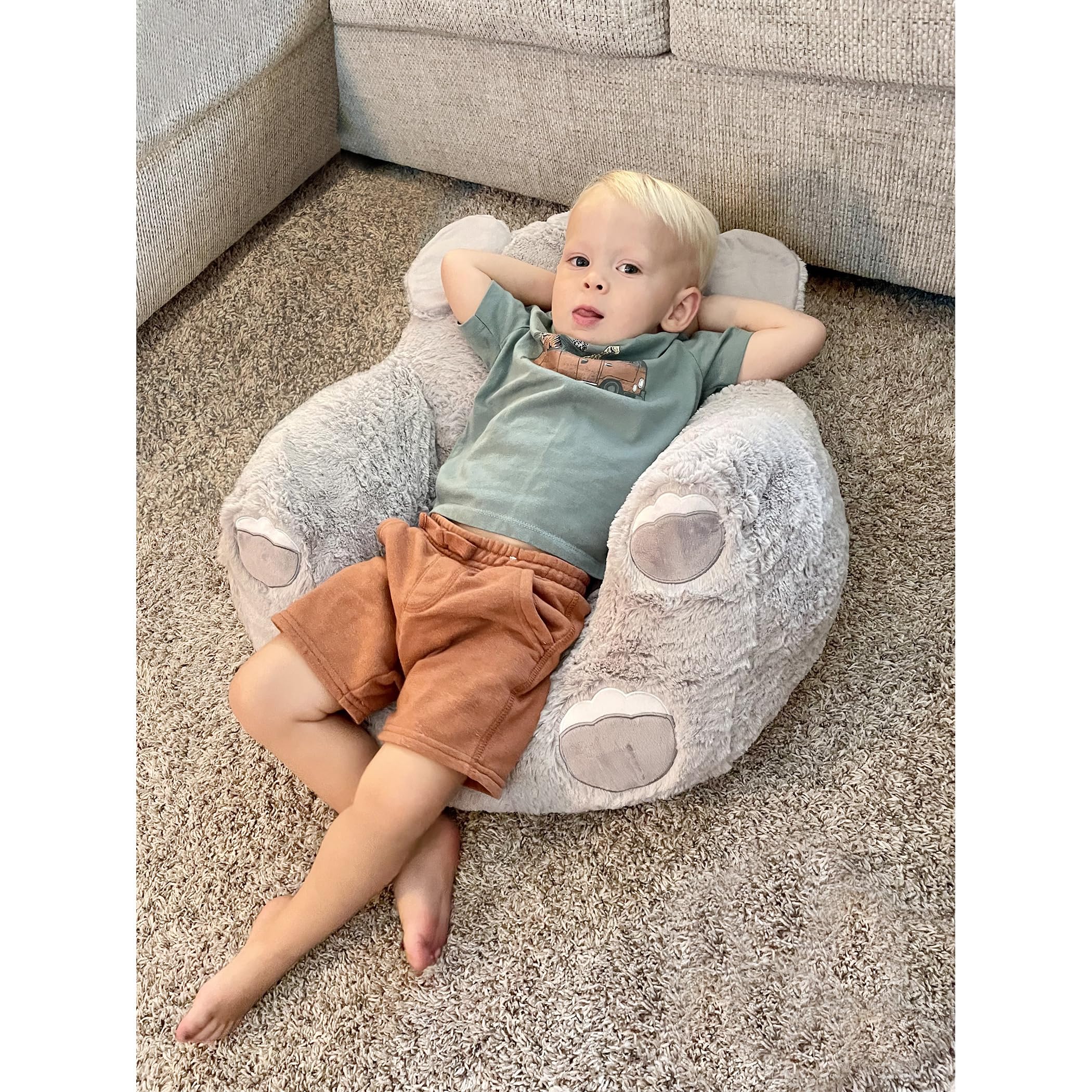 Sloth Toddler Plush Character Kids Chair Comfy Pillow Chair for Boys and Girls