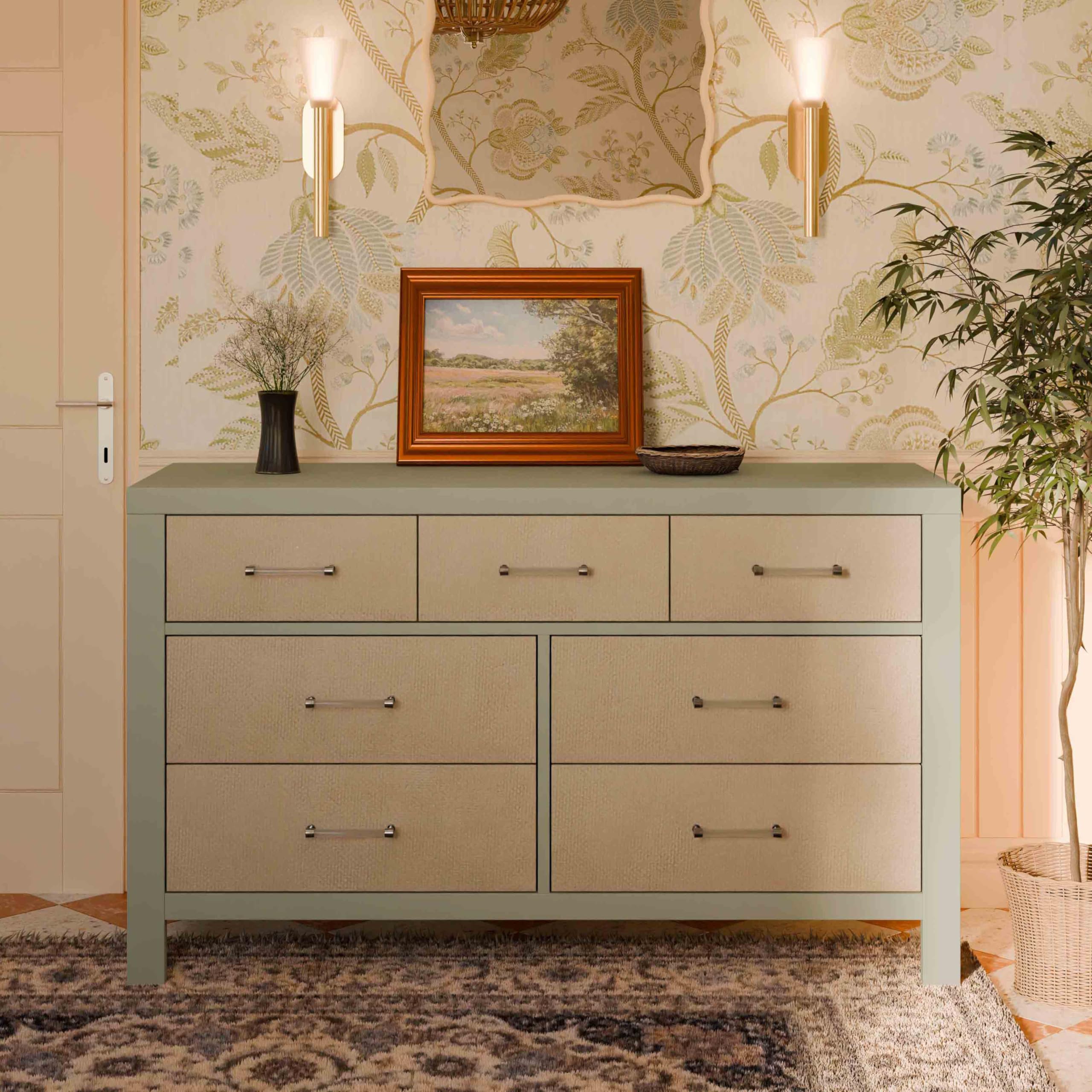 7-Drawer Nursery Dresser with Changing Table Top