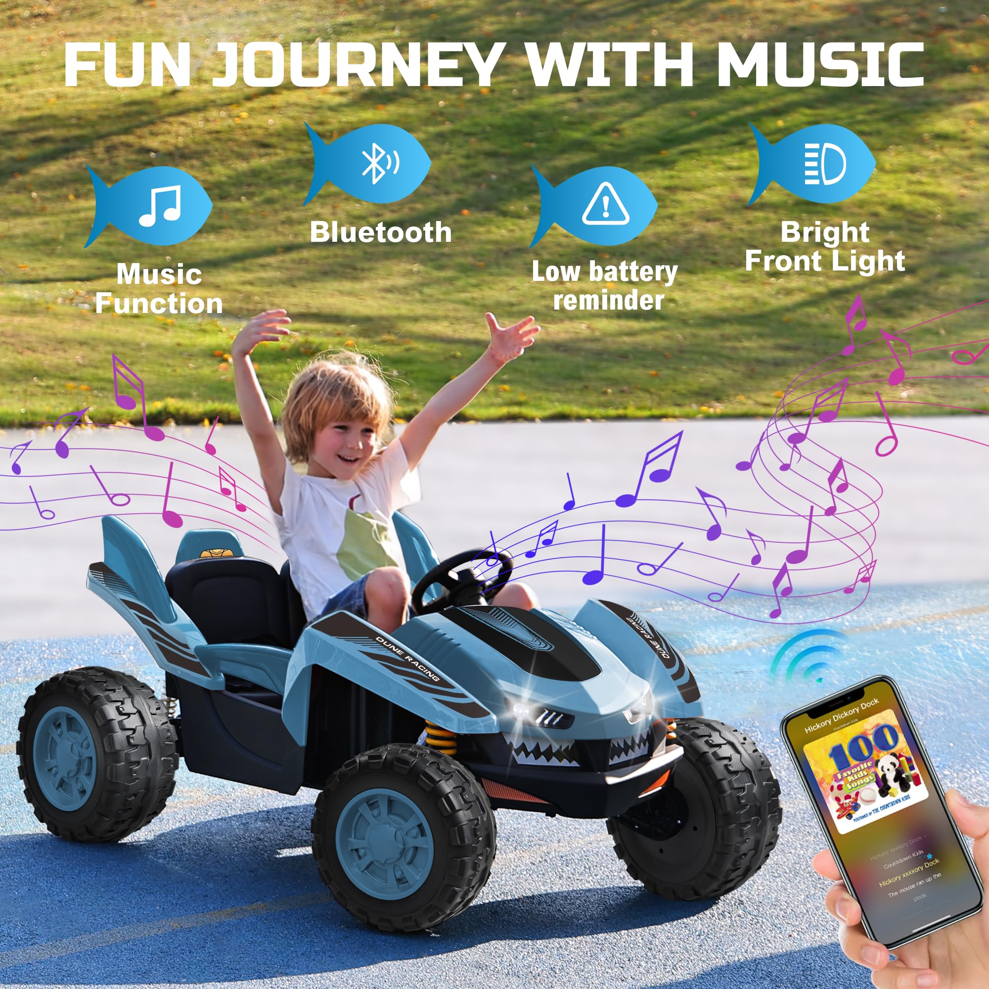 24V Ride-On Toy for Kids 3-12 Years