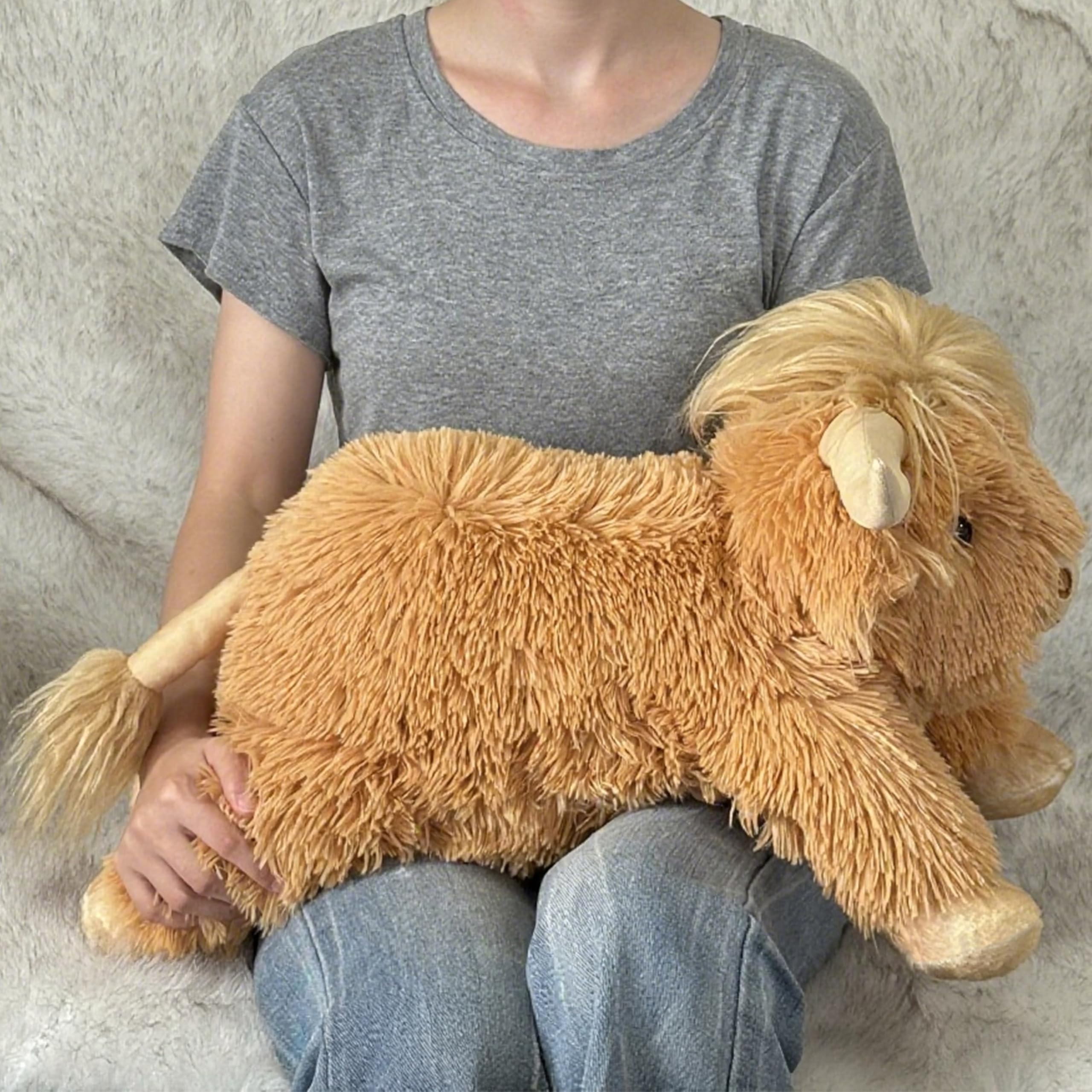 Weighted Highland Cow Stuffed Animals | 4.2 Lbs Weighted Highland Cow