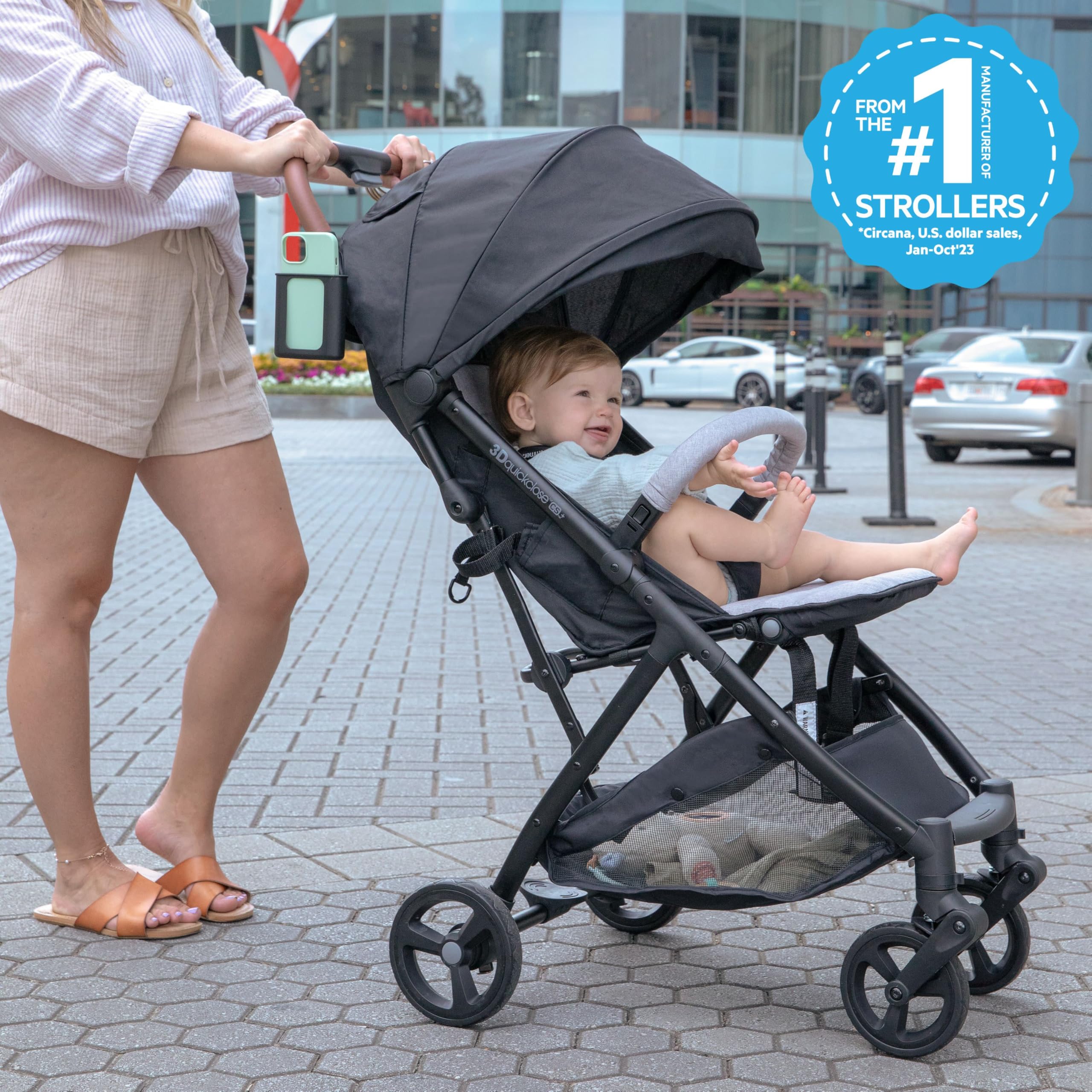 Ingenuity 3Dquickclose CS+ Compact Fold Stroller – Lightweight Stroller