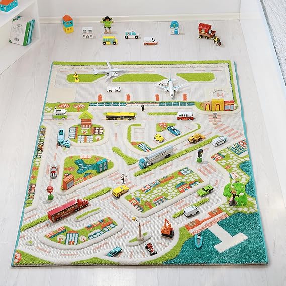 Thick 3D Kids Play Mat Rug, 71" L x 53" W, Non-Toxic