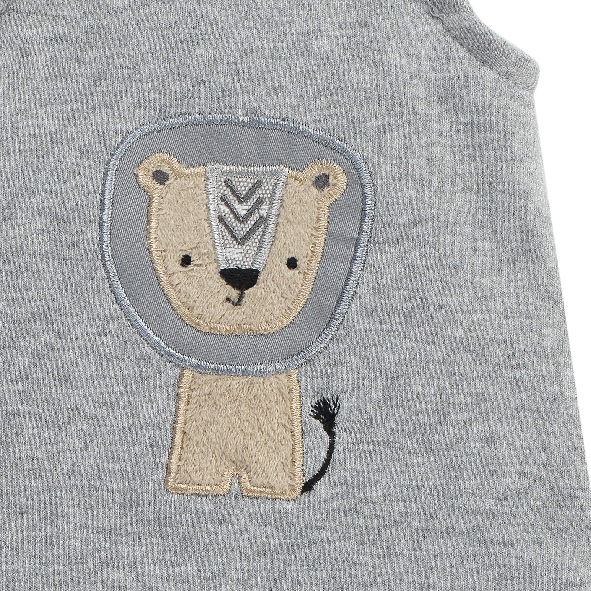 Safari Gray/Tan/White Nursery 6-Piece Baby Crib Bedding Set