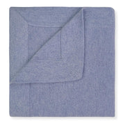 100% Cashmere Baby Blanket Luxe Knit Design in Blue - 32" x 40"
