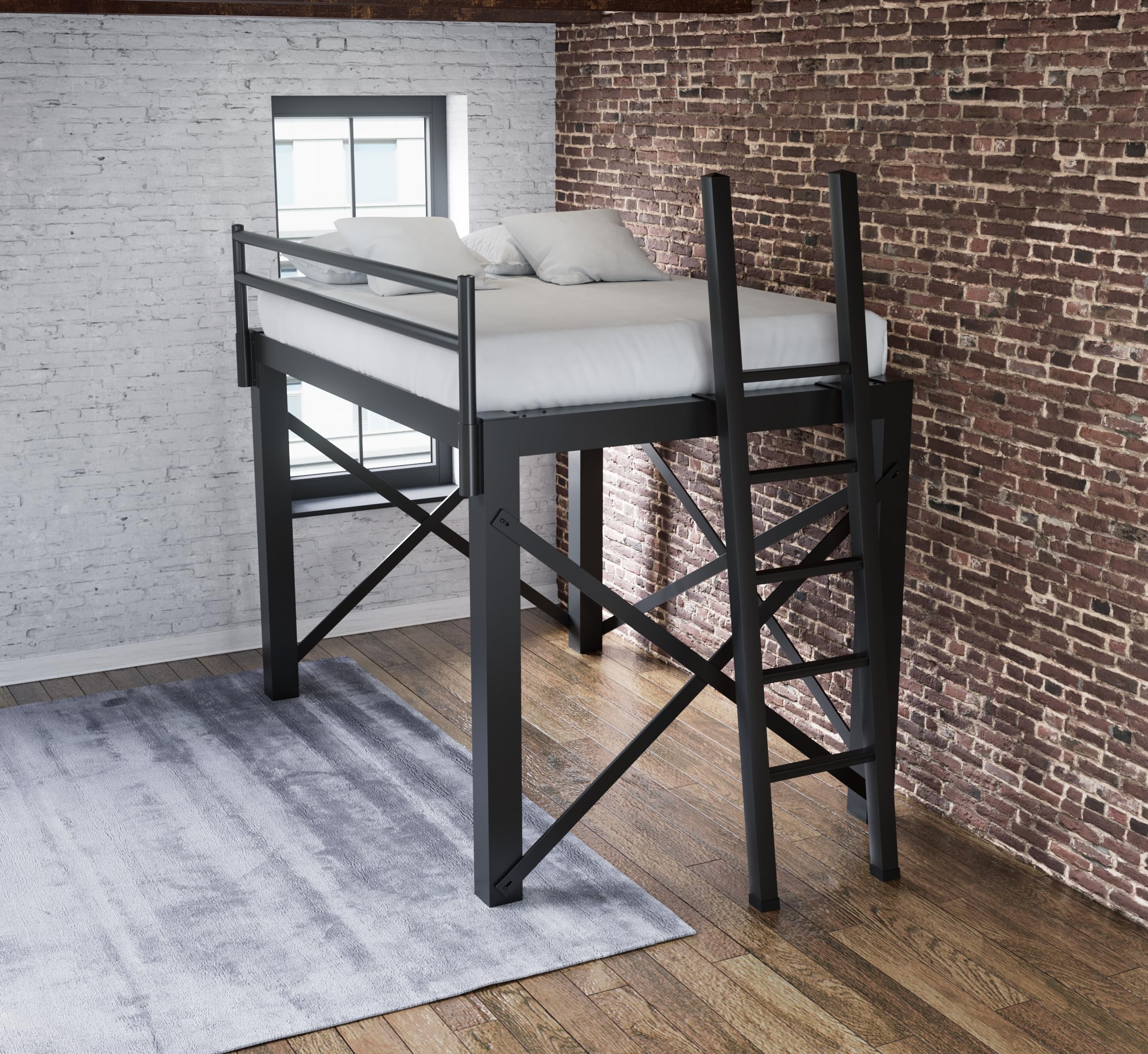 Queen Size Heavy Duty Adult Loft Bed