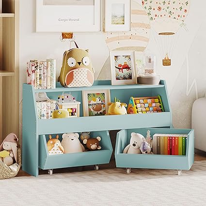 Toy Storage Organizer for Kids, Toy Storage Cabinet with Drawers