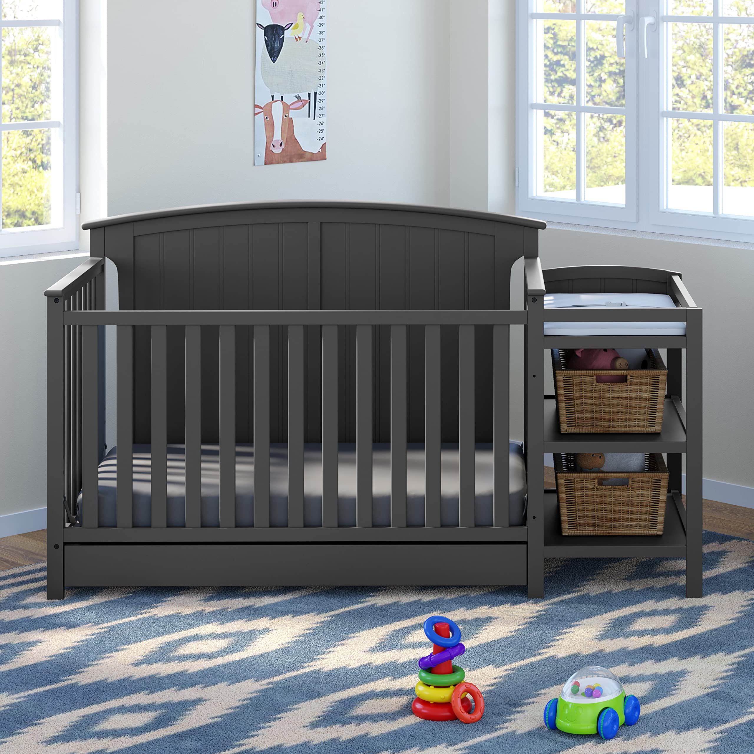 Steveston 5-in-1 Convertible Crib and Changer