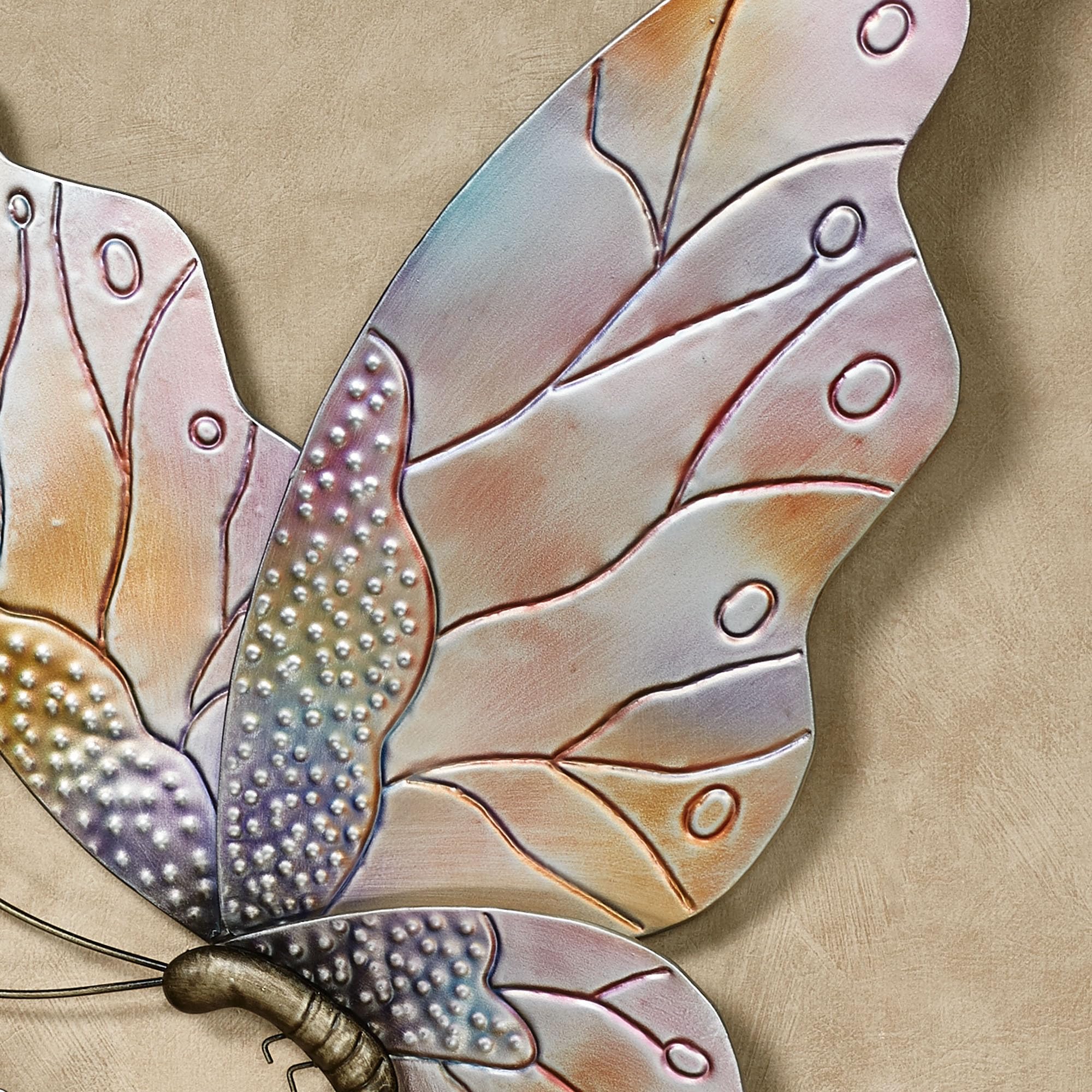 Class Butterflies in Flight Wall Art Set of Two - Metal