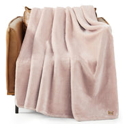 Plush Fleece Throw Blanket 50x70 Inch Soft Hypoallergenic Pink