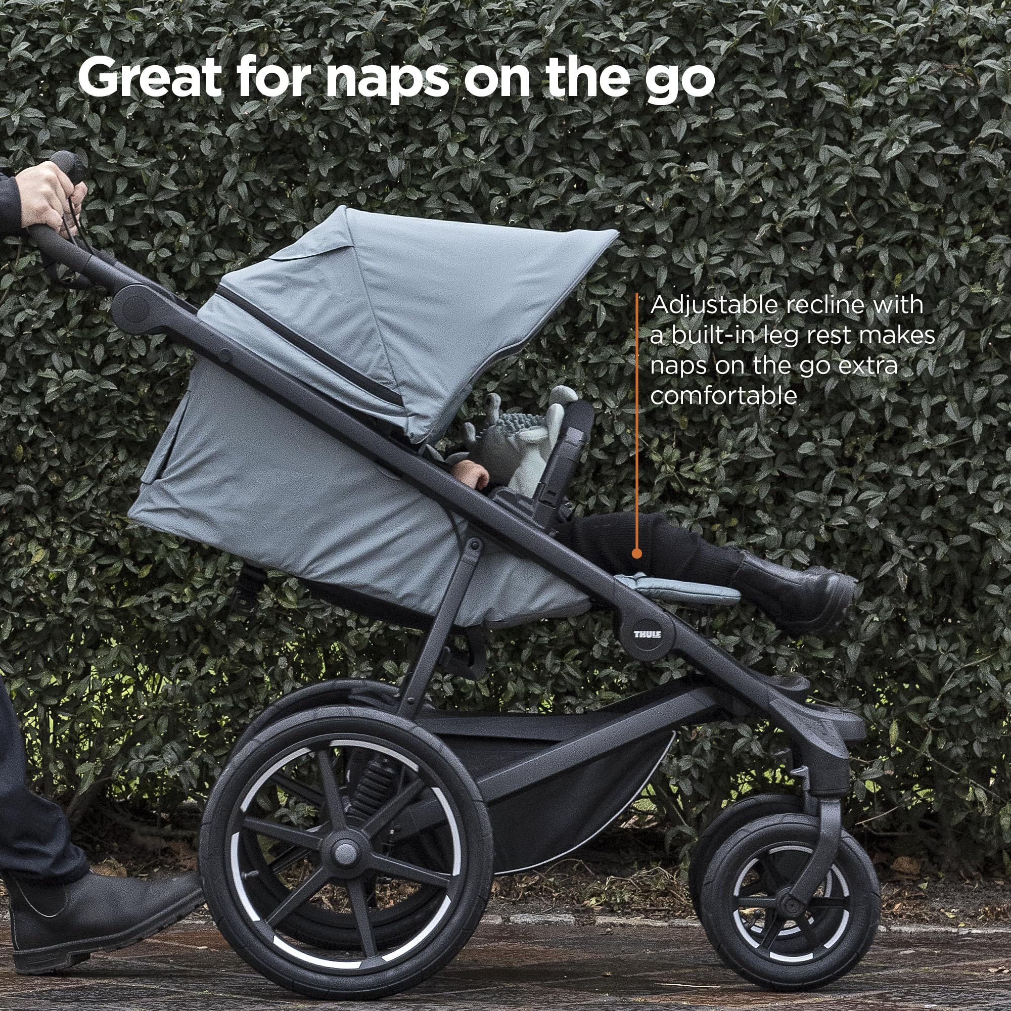4-Wheel All-Terrain Stroller with Full Suspension