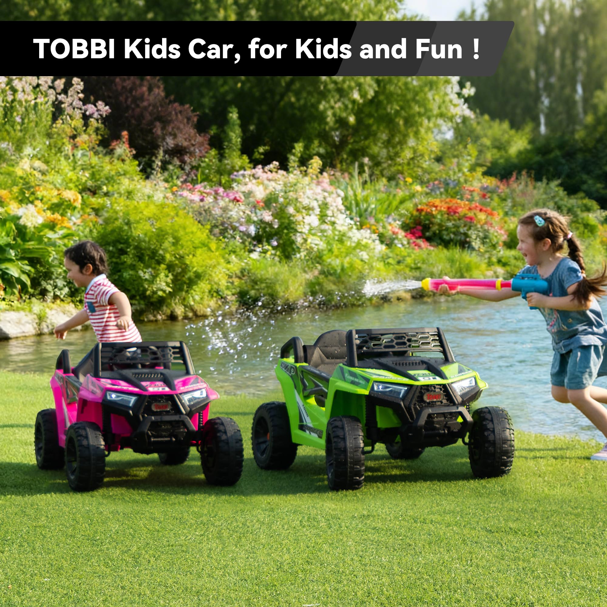 Kids Electric Ride-On Truck with Dual Motors