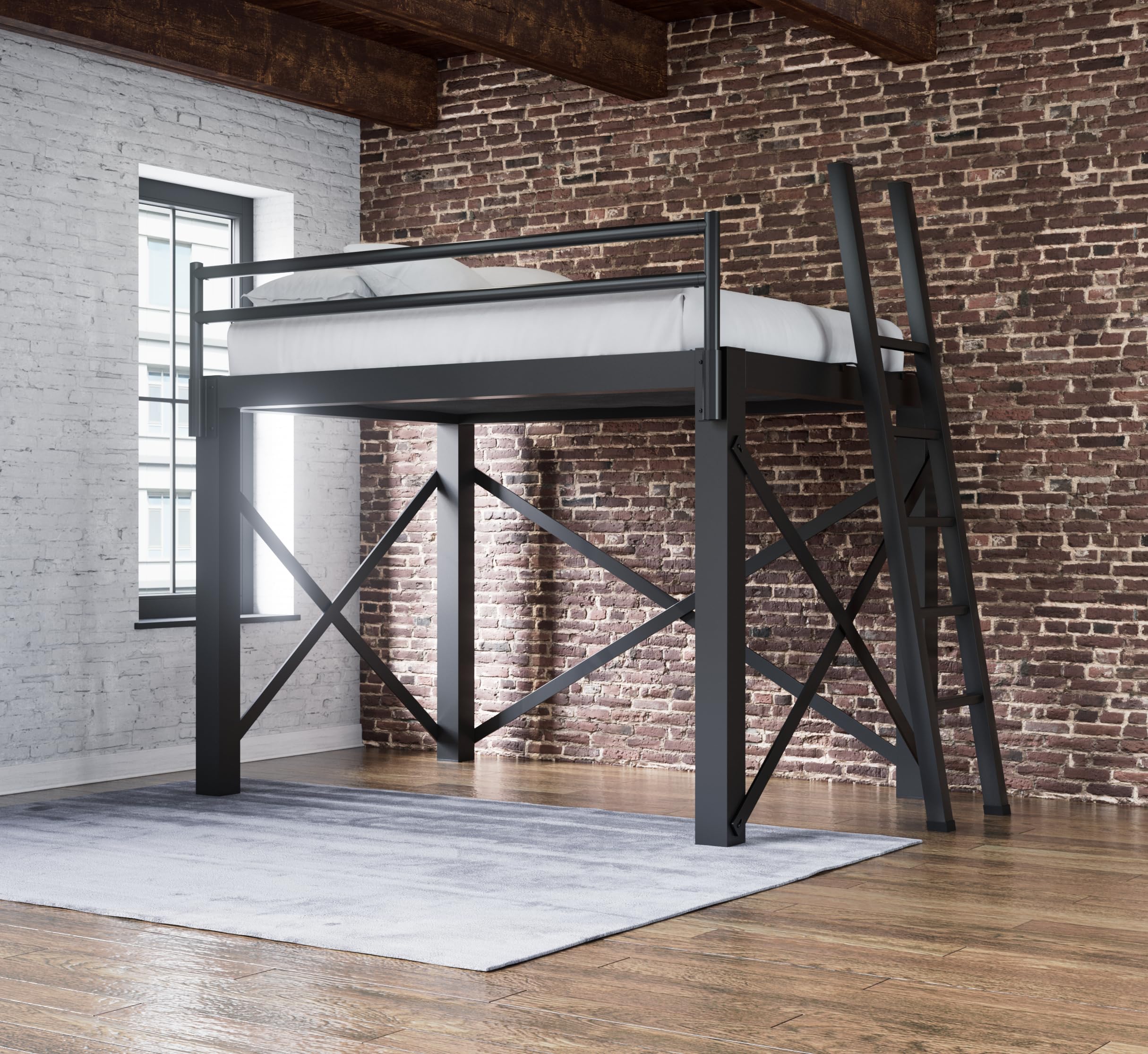Queen Size Heavy Duty Adult Loft Bed