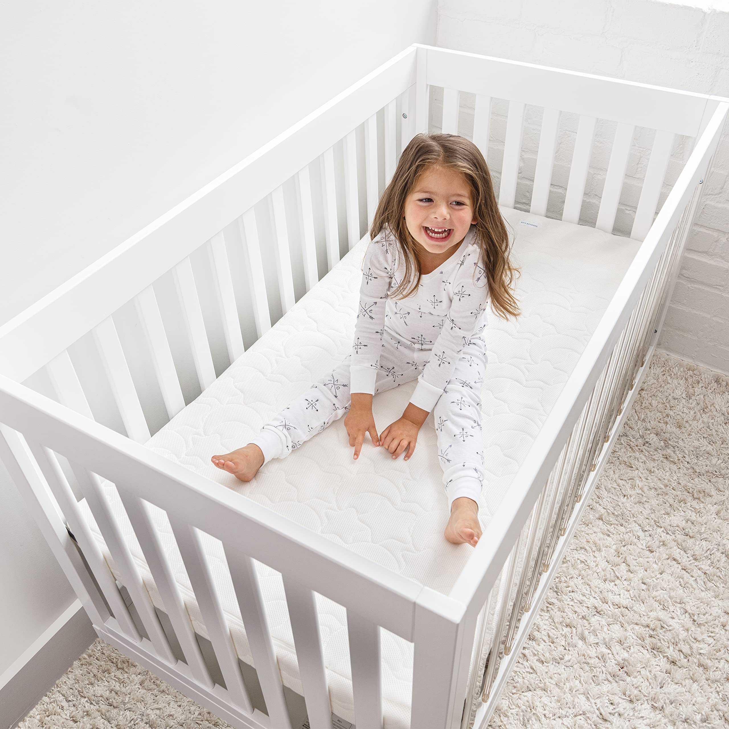 Weave Crib & Toddler Mattress - 100% Breathable Mattress and Core