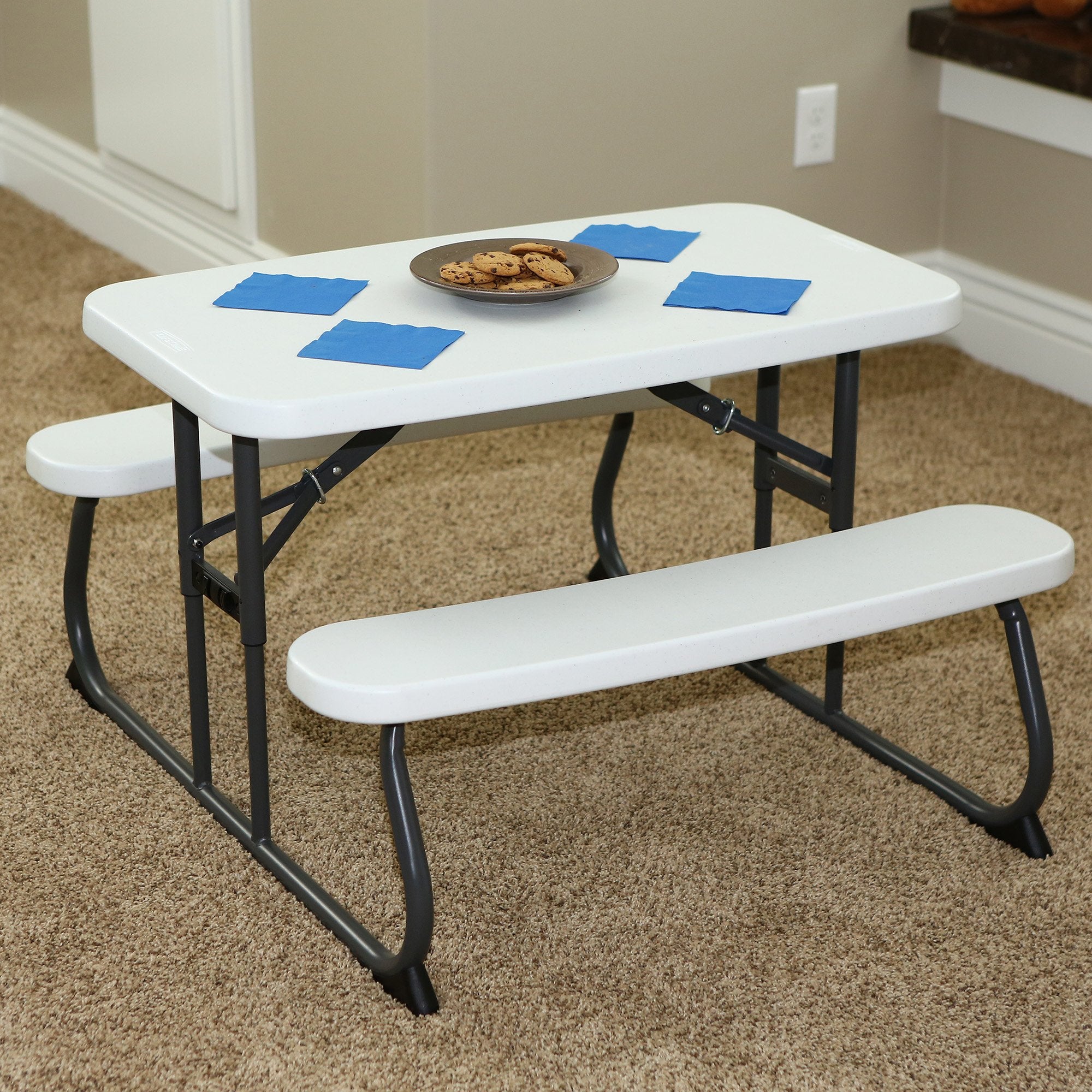 Kid's Picnic Table, White
