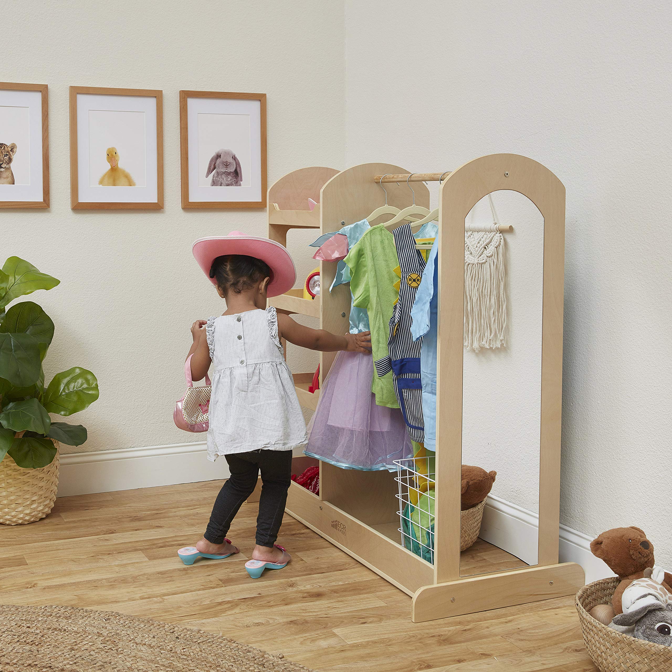 Dress Up Center with Mirrors, Costume Organizer