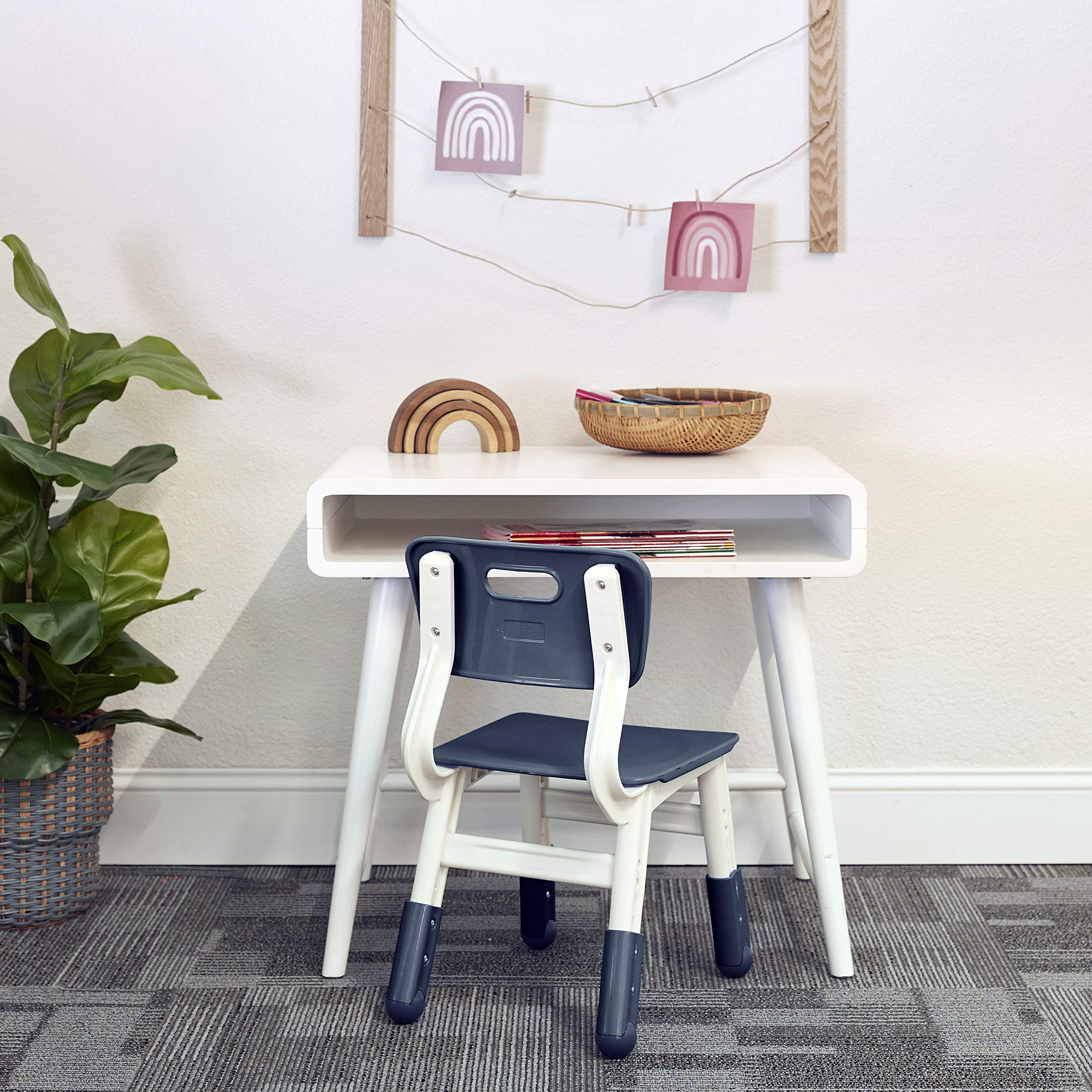 Adjustable Height Kids Chairs - Grey 2-Pack