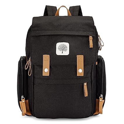 Baby Diaper Backpack - Large Diaper Bag with Insulated Pockets